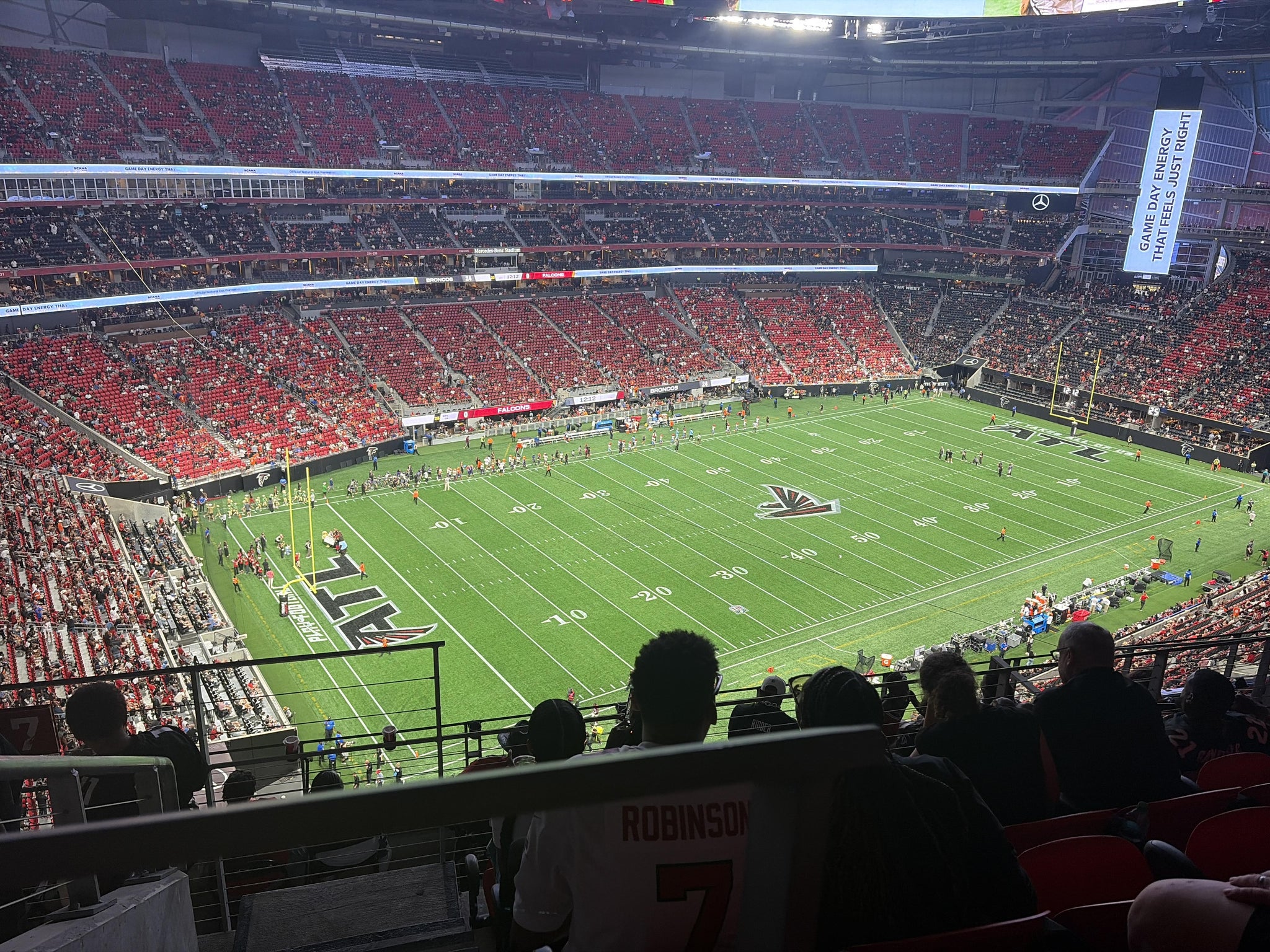 Real Fan View taken from Section 317 at Mercedes-Benz Stadium by Asher C