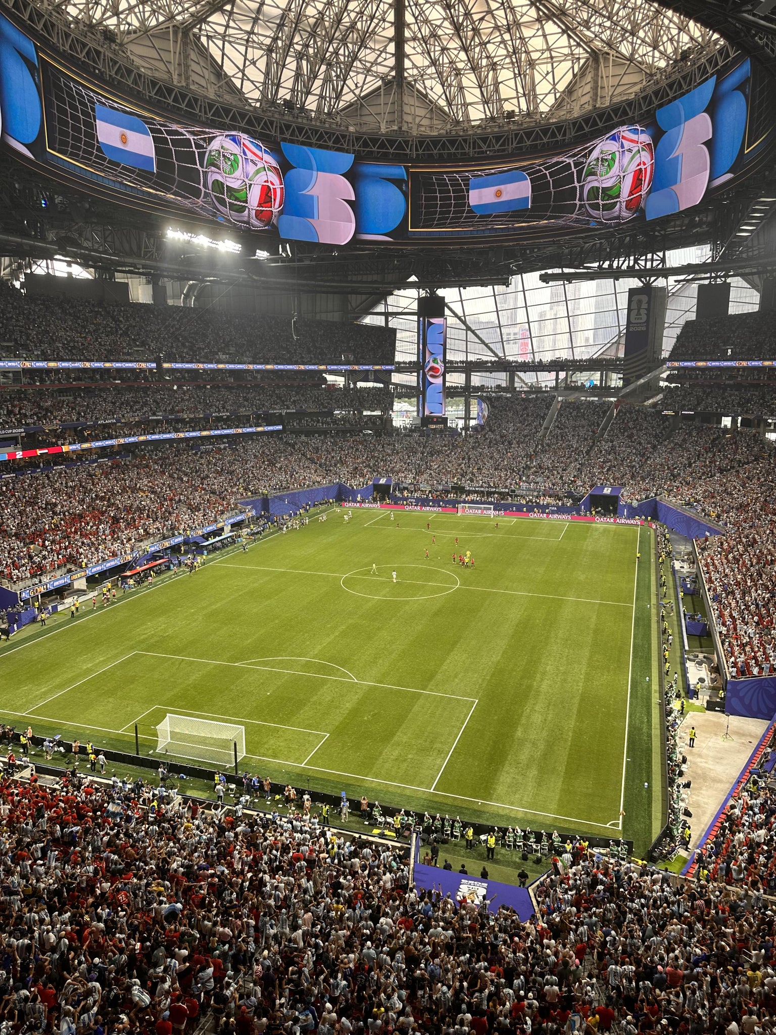Real Fan View taken from Section 323 at Mercedes-Benz Stadium by Anonymous User