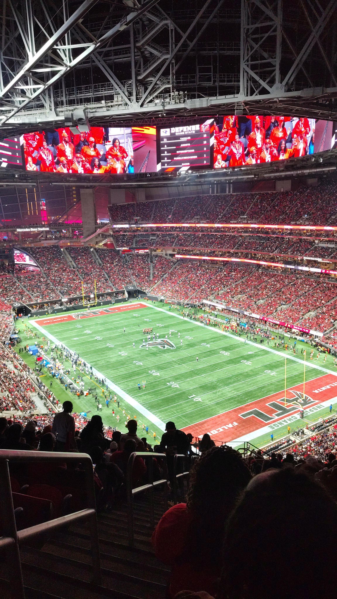 Real Fan View taken from Section 330 at Mercedes-Benz Stadium by Erik W