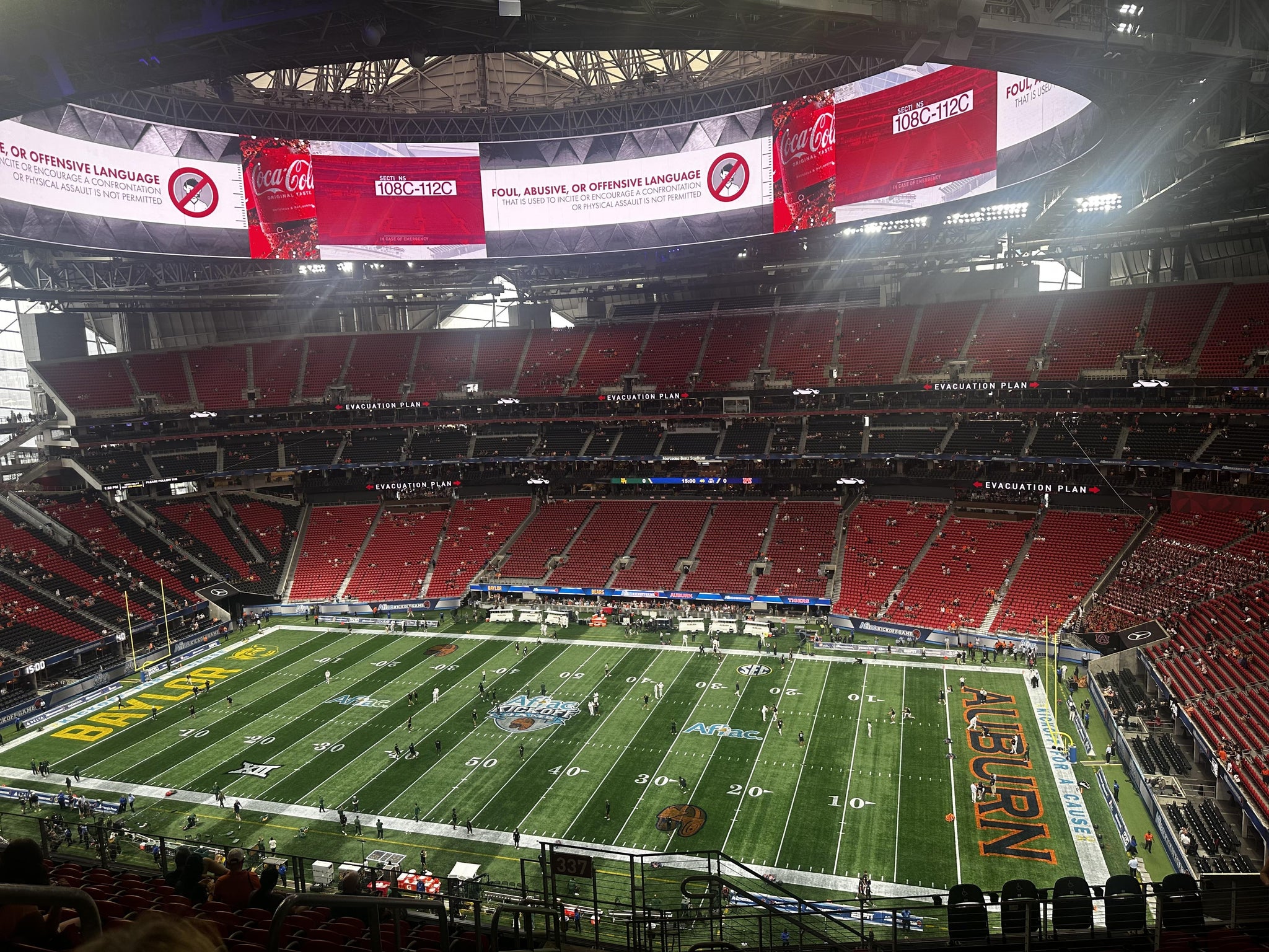 Real Fan View taken from Section 336 at Mercedes-Benz Stadium by Angela C