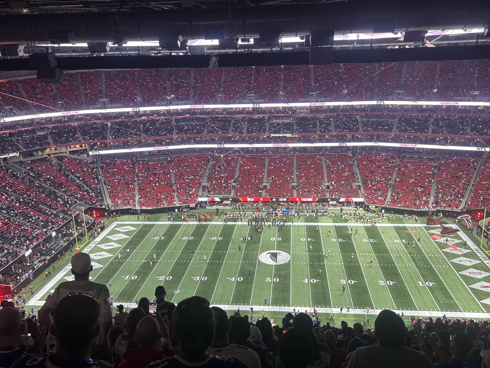 Vue réelle des fans prise de la Section 339 au site Mercedes-Benz Stadium par Jason M