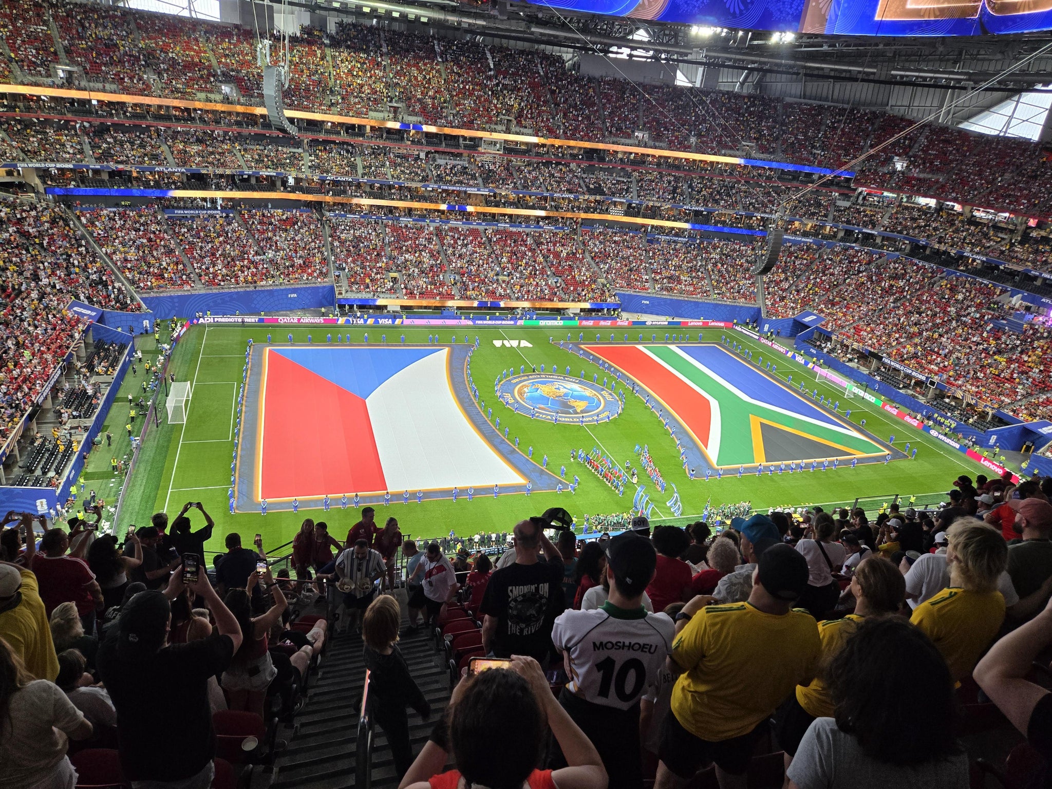 Real Fan View taken from Section 342 at Mercedes-Benz Stadium by Ethan L