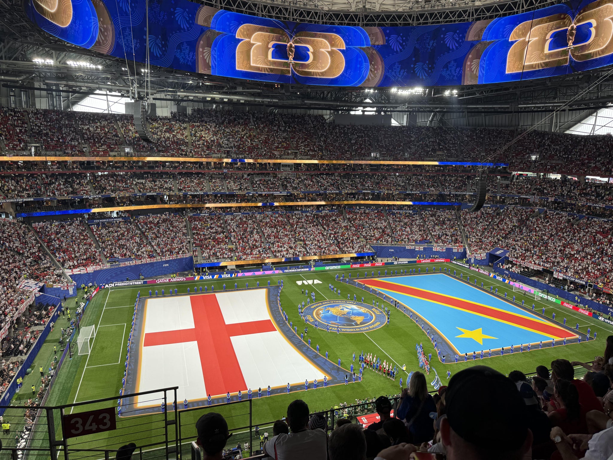Real Fan View taken from Section 342 at Mercedes-Benz Stadium by Biruk I