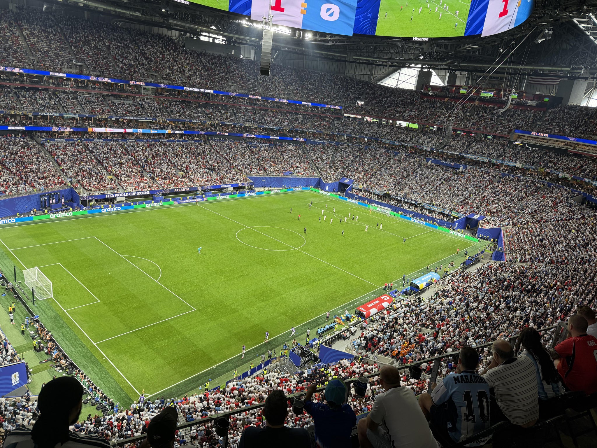 Real Fan View taken from Section 345 at Mercedes-Benz Stadium by Rony G
