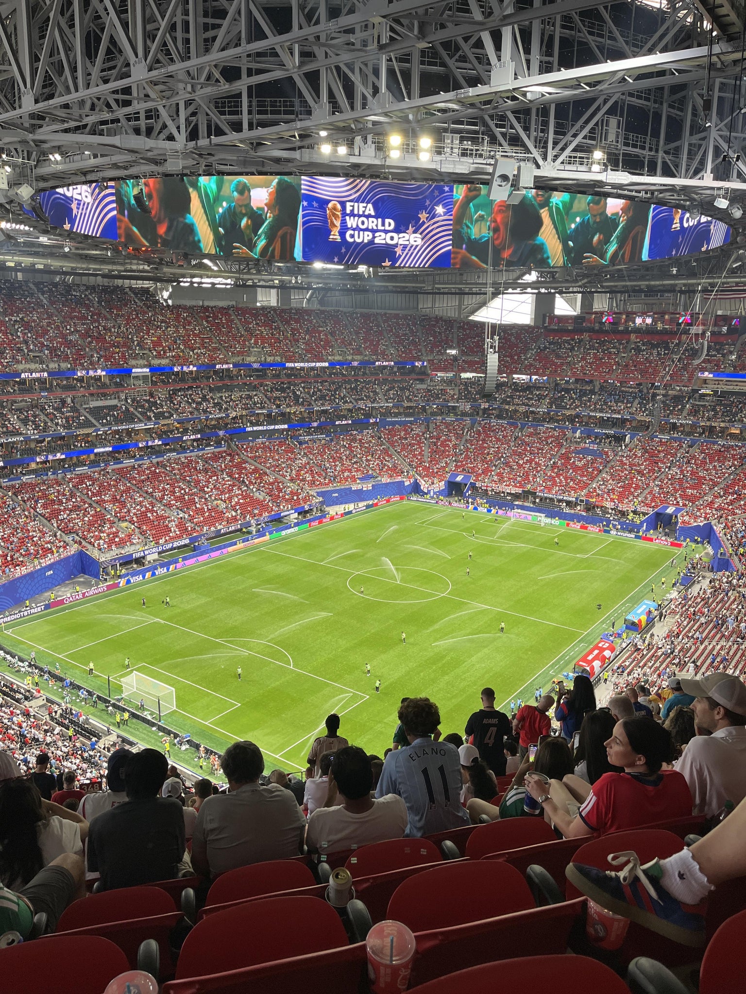 Real Fan View taken from Section 348 at Mercedes-Benz Stadium by Emma P