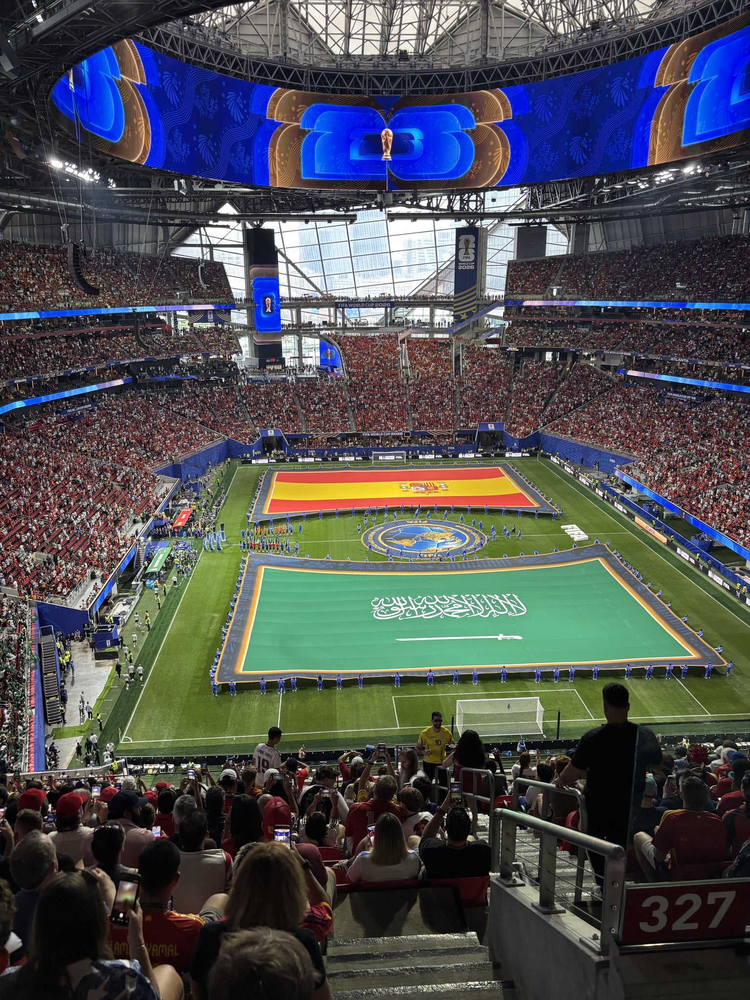 Real Fan View taken from Category 3 at Mercedes-Benz Stadium by Stanley U