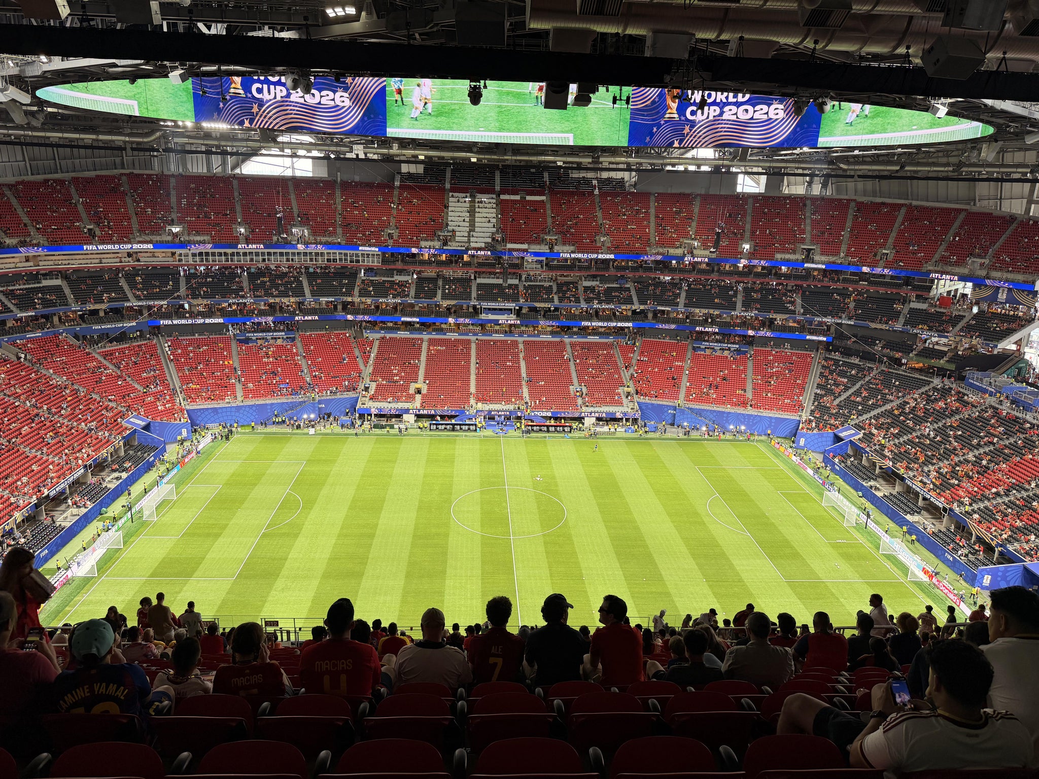 Real Fan View taken from Category 4 at Mercedes-Benz Stadium by Victor R