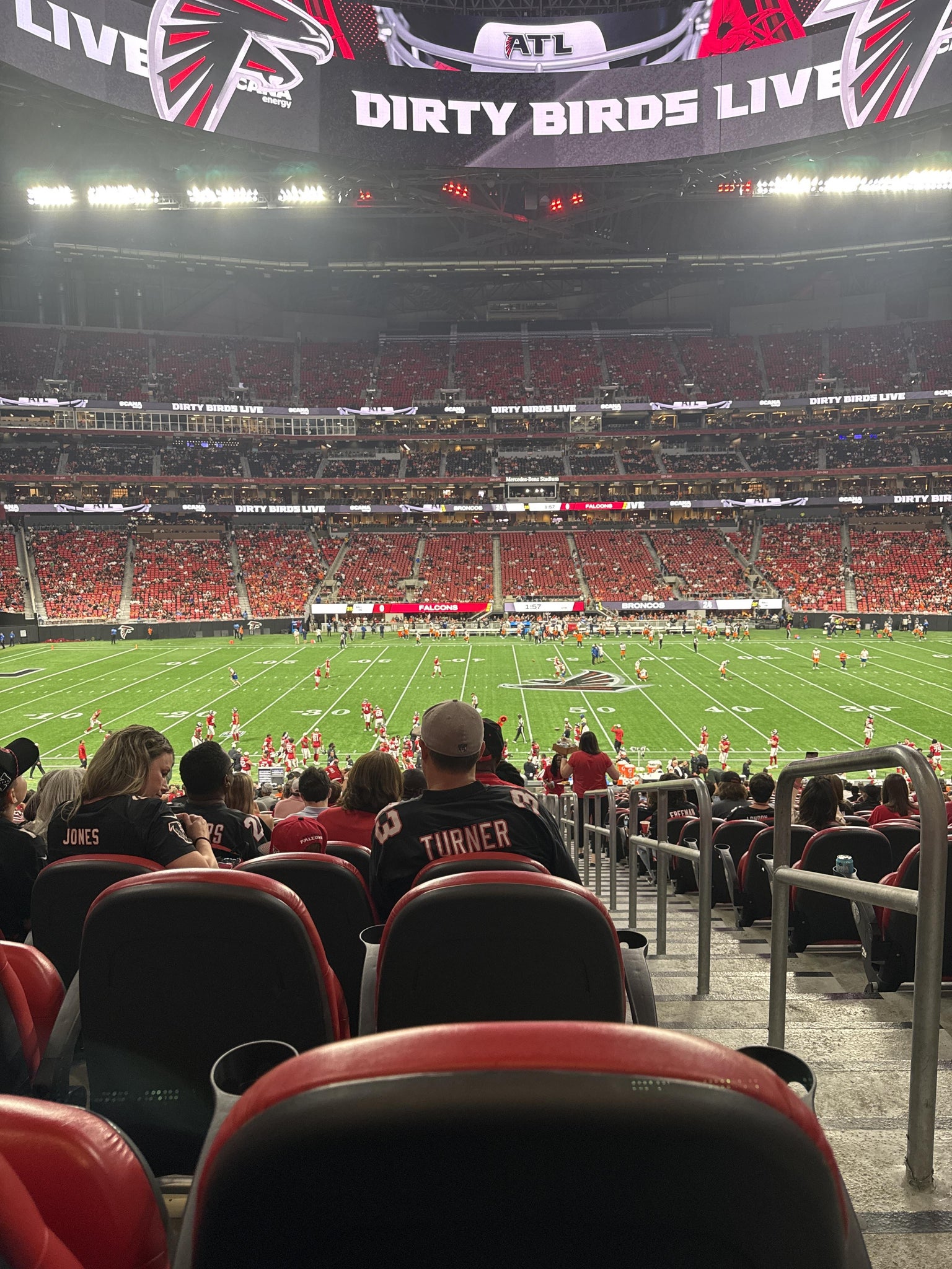 Real Fan View taken from Club 111 at Mercedes-Benz Stadium by Anonymous User