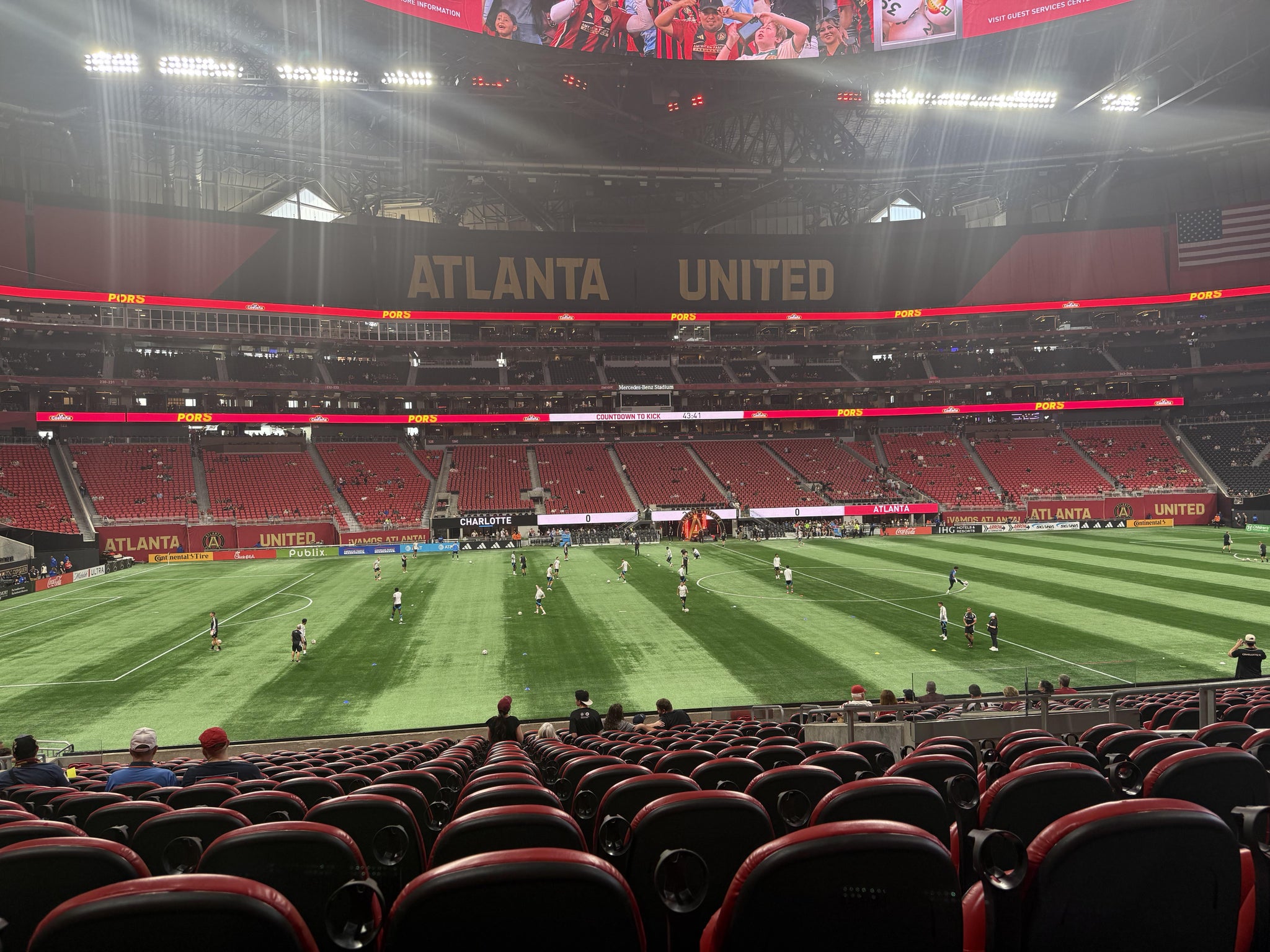 Real Fan View taken from Club 112 at Mercedes-Benz Stadium by Nisha G