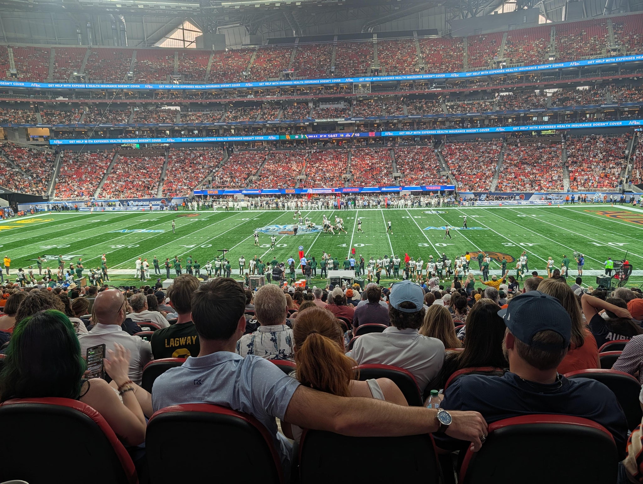 Real Fan View taken from Club 127 at Mercedes-Benz Stadium by Christopher C
