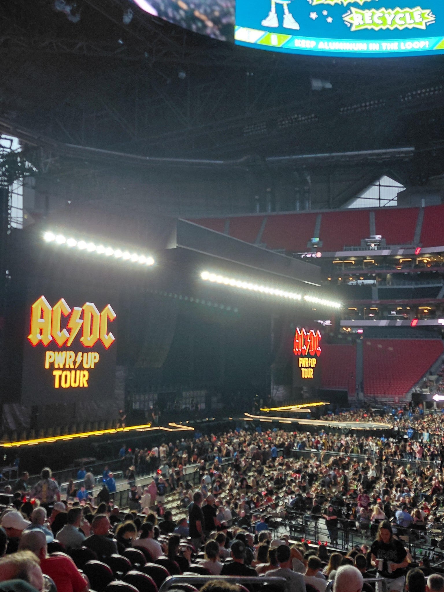 Real Fan View taken from Club 128 at Mercedes-Benz Stadium by Anonymous User
