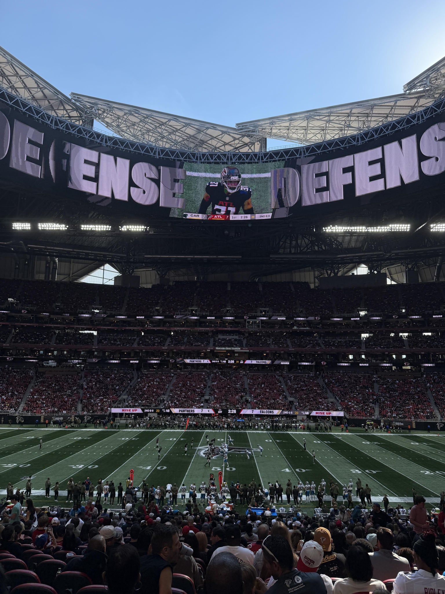 Vue réelle des fans prise de la Club 128 au site Mercedes-Benz Stadium par Connor H