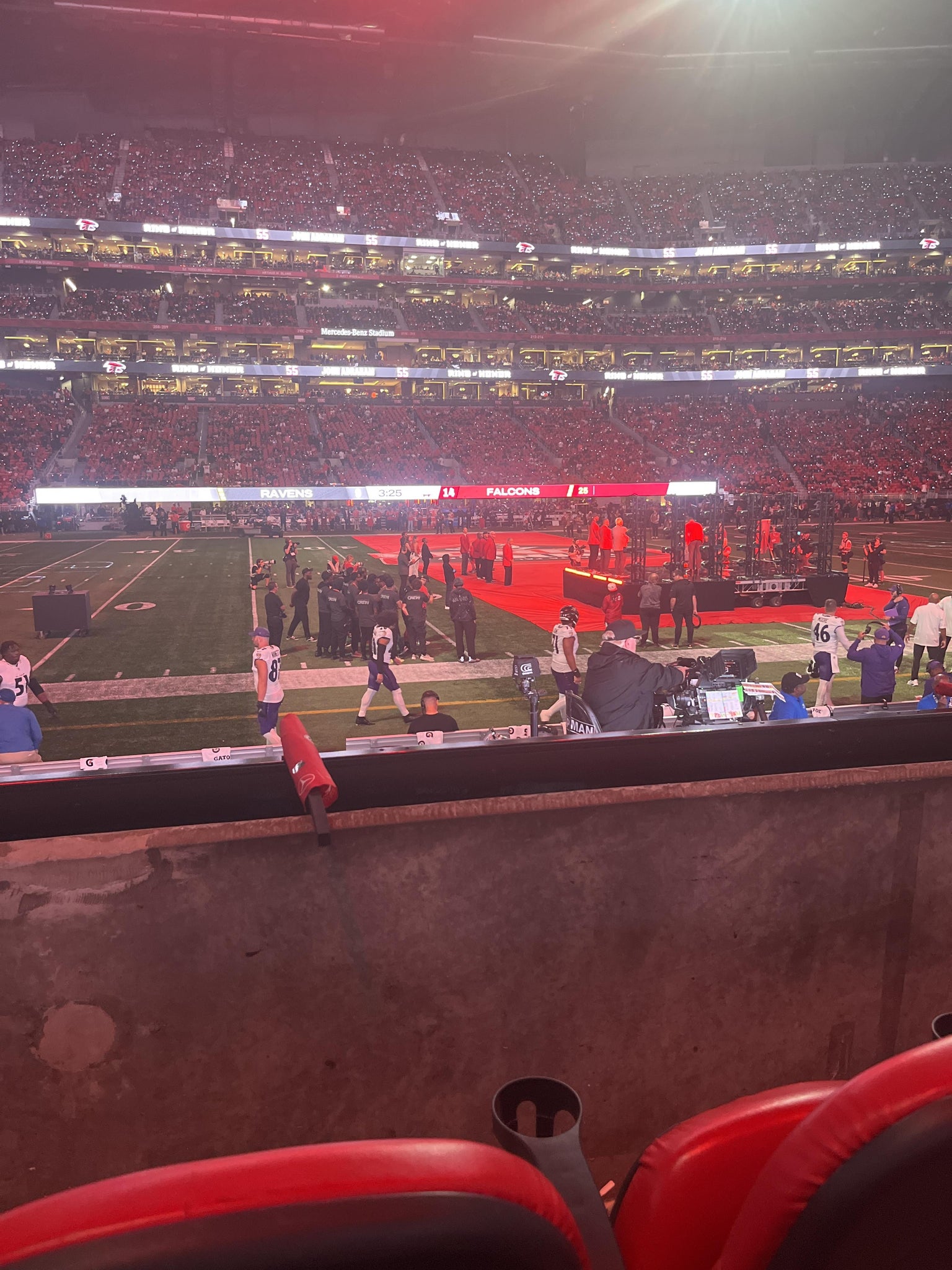 Real Fan View taken from Club 129 at Mercedes-Benz Stadium by Cynthia A