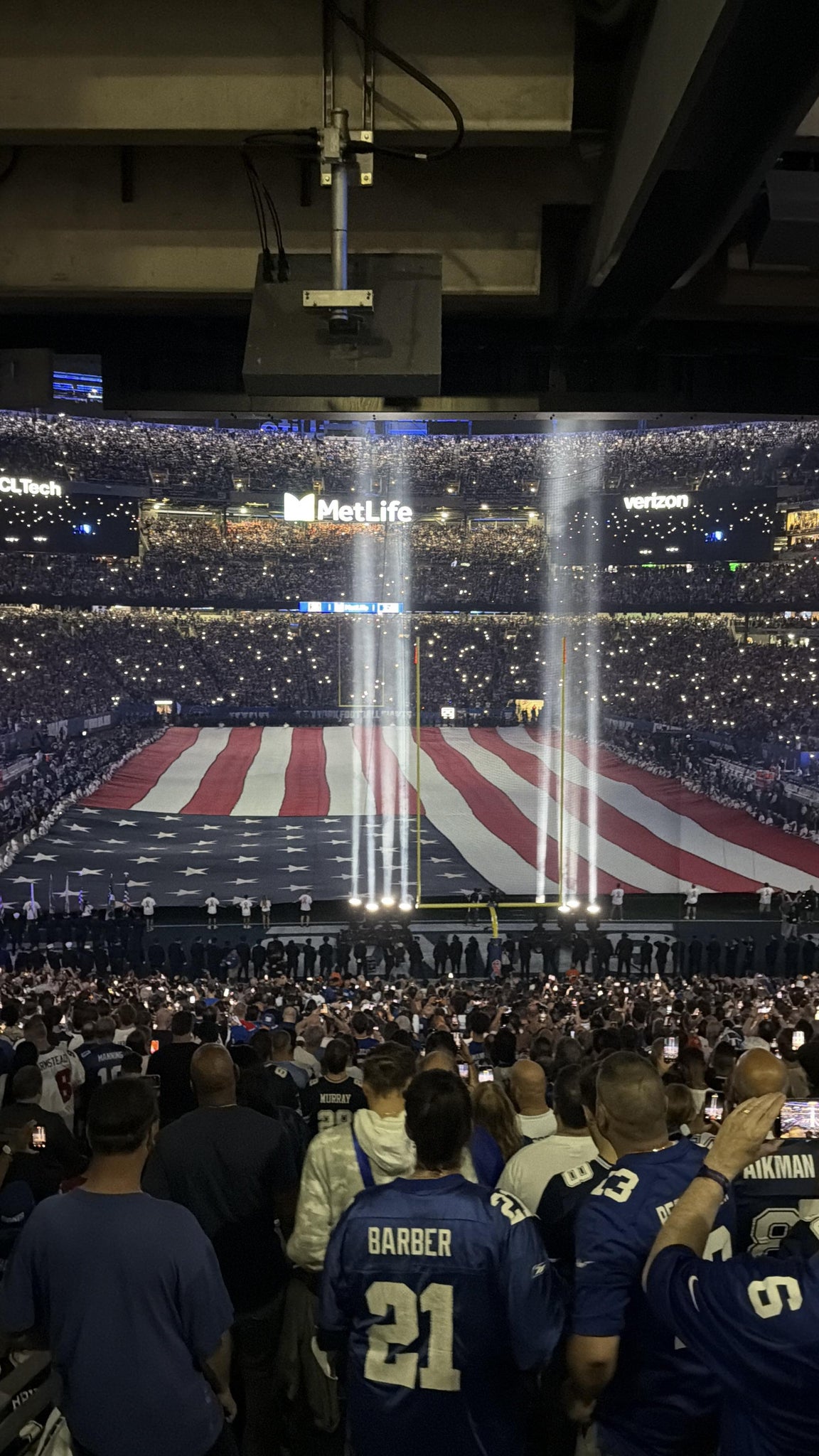 Real Fan View taken from Section 101 at MetLife Stadium by Tom D