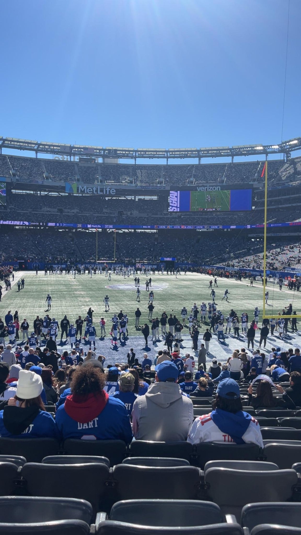 Real Fan View taken from Section 103 at MetLife Stadium by Nicolette L