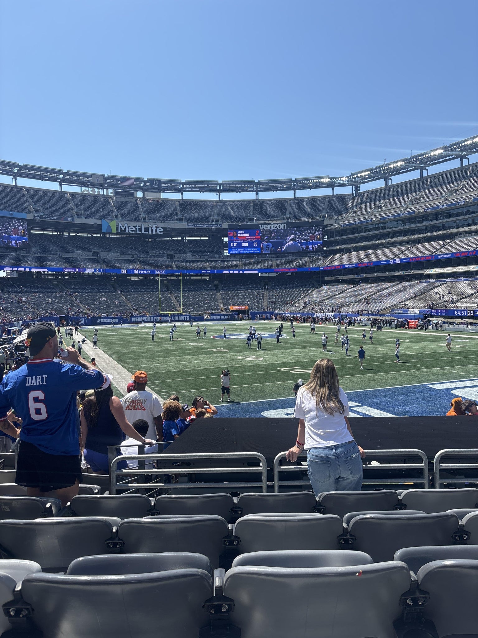 Real Fan View taken from Section 104 at MetLife Stadium by Althea C
