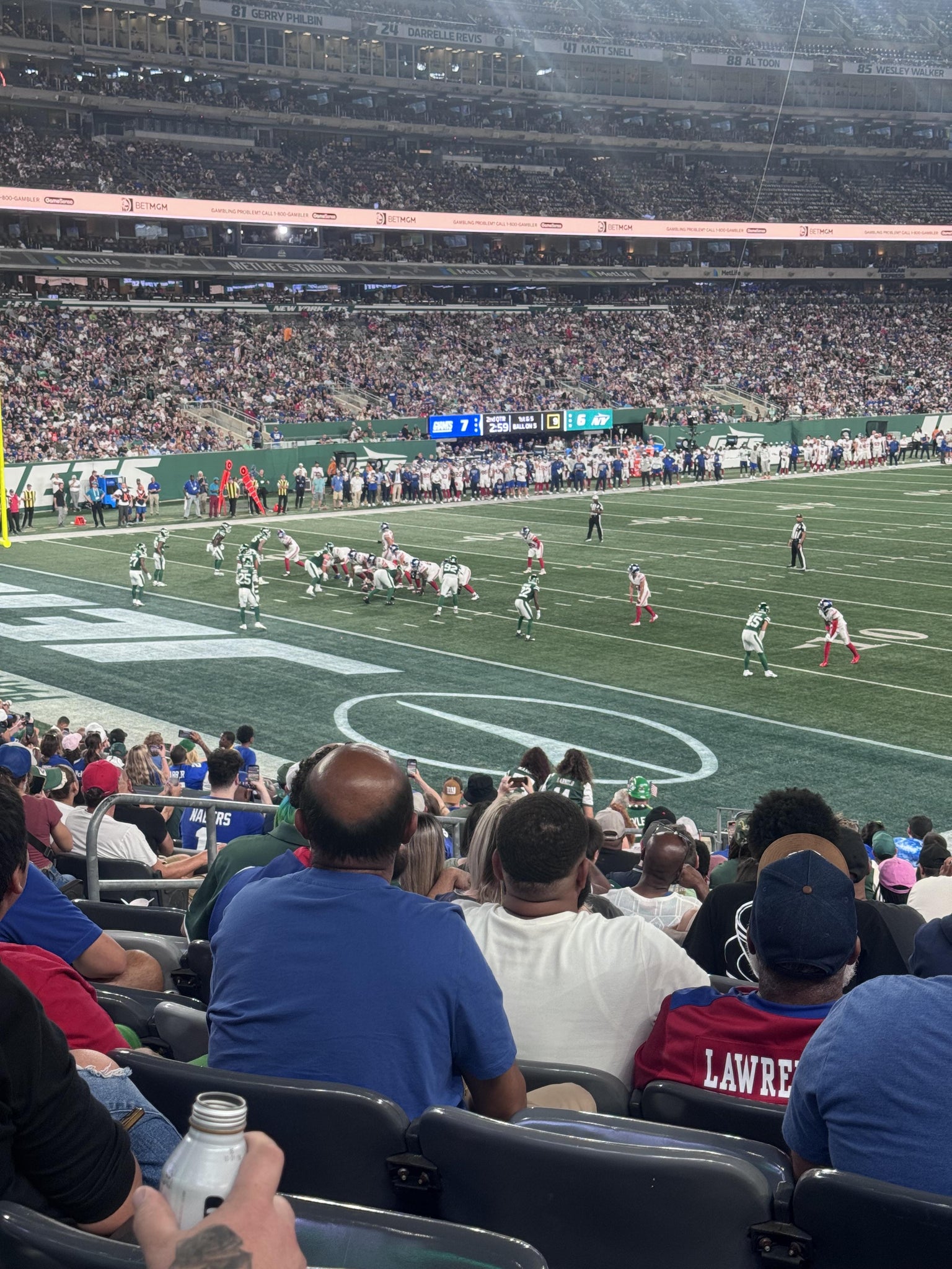Real Fan View taken from Section 121 at MetLife Stadium by Cynthia L