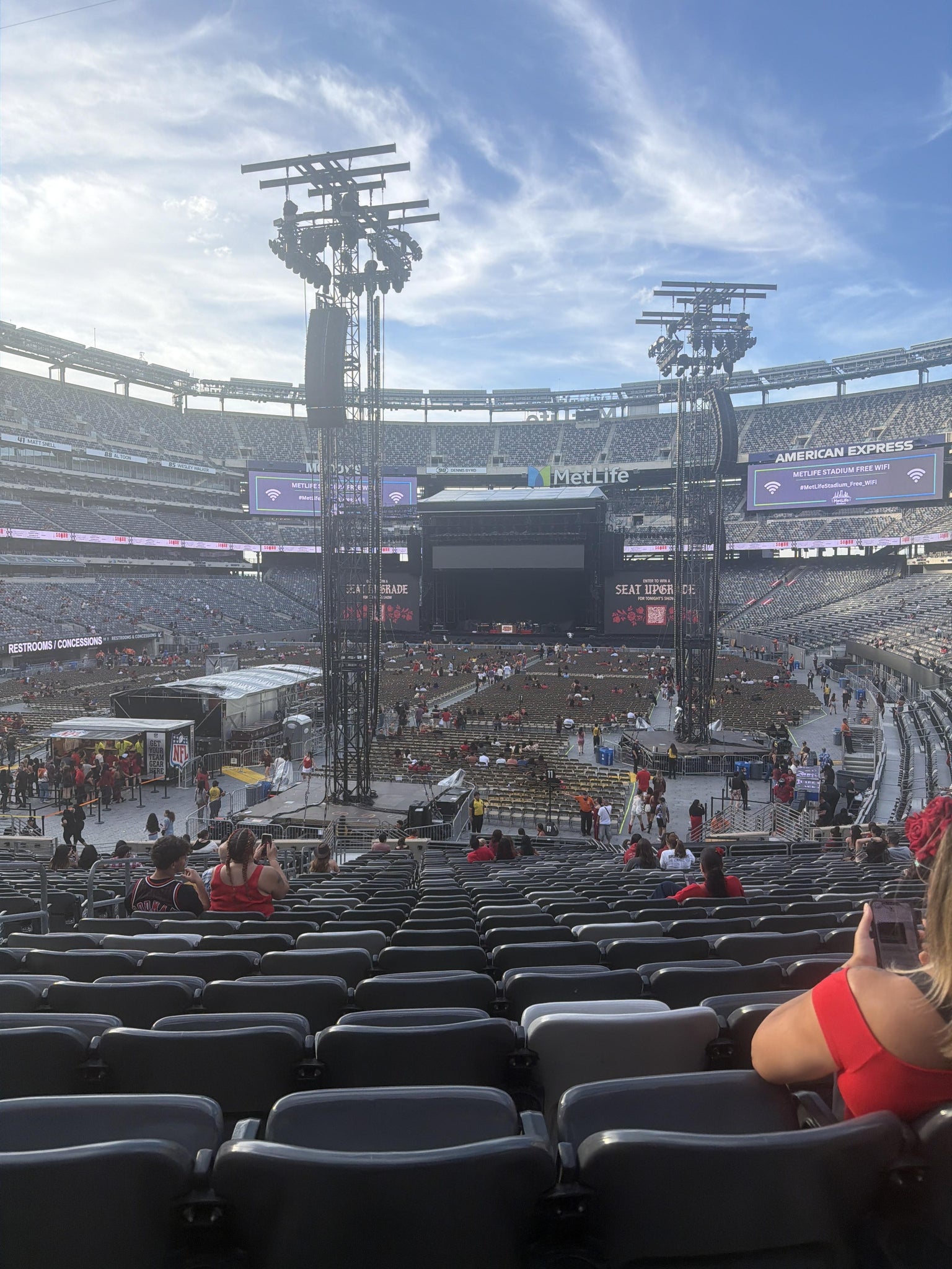 Real Fan View taken from Section 123 at MetLife Stadium by Maria E