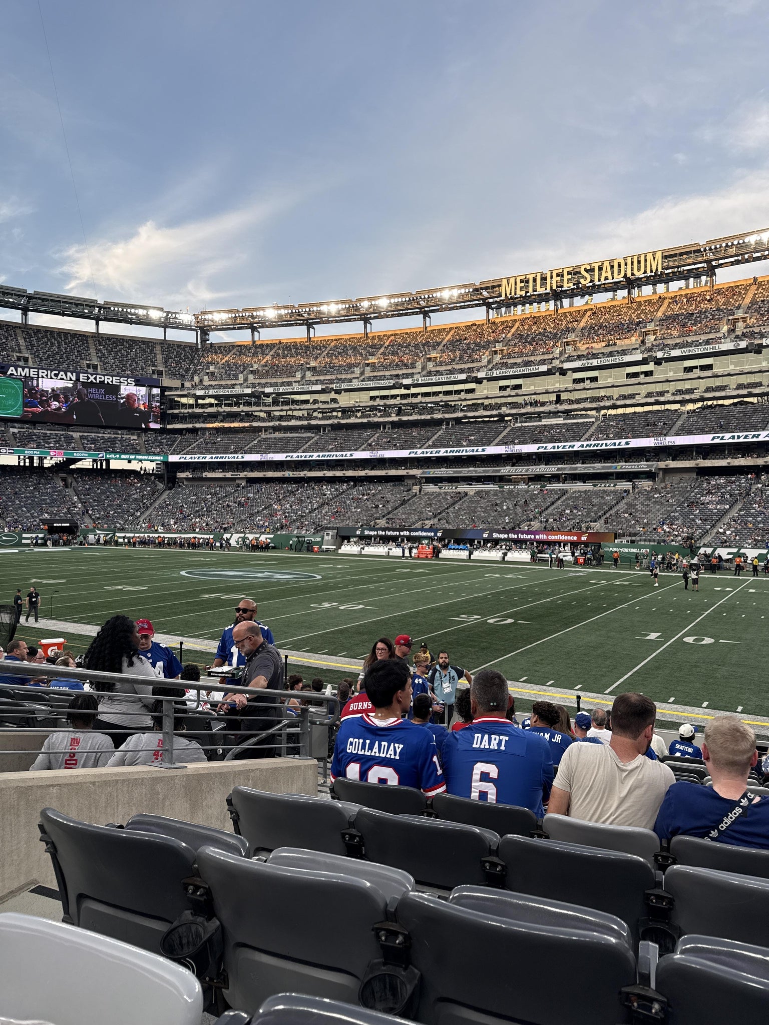 Real Fan View taken from Section 134 at MetLife Stadium by Daryn H