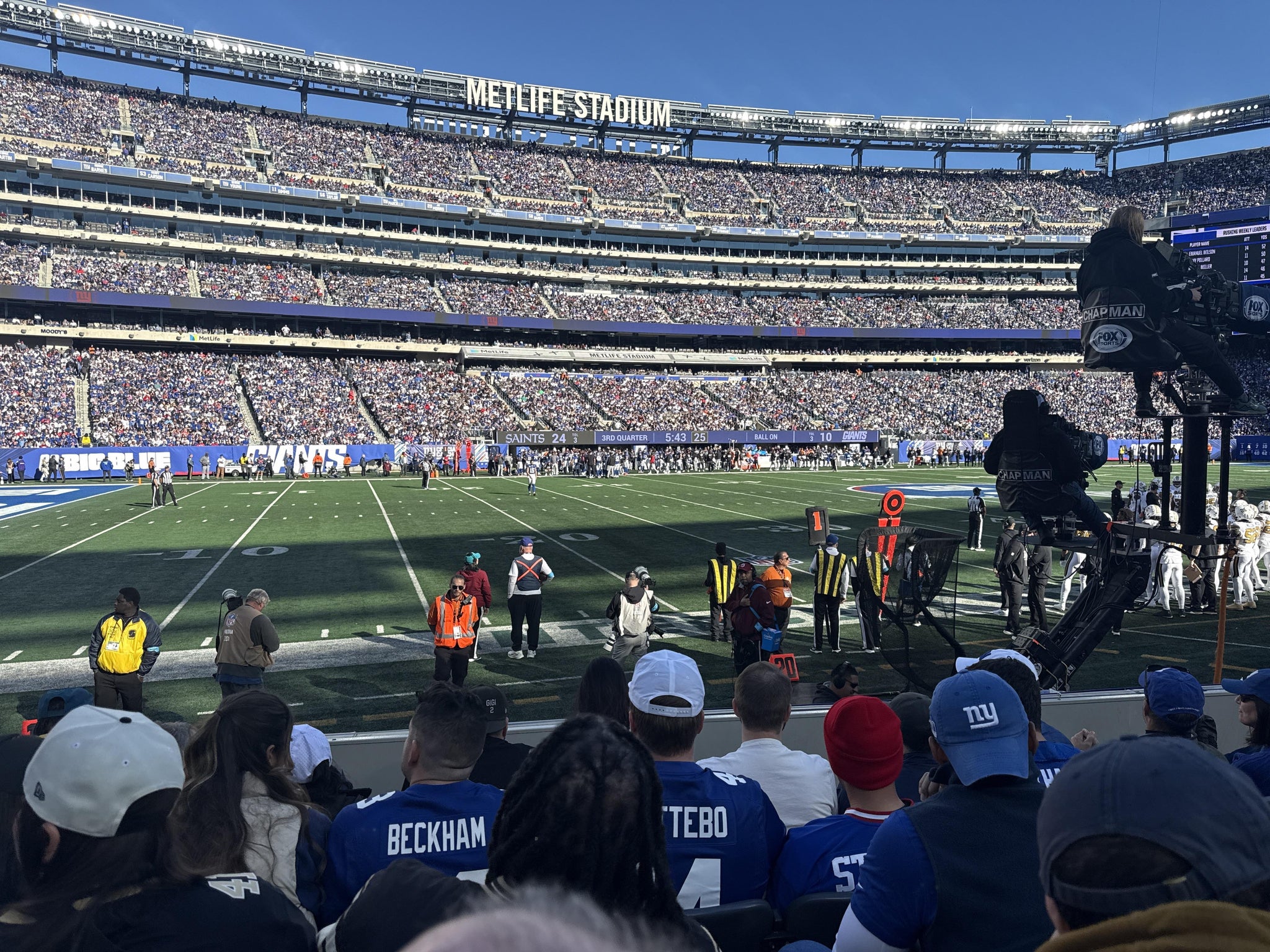 Real Fan View taken from Section 142 at MetLife Stadium by Michelle A