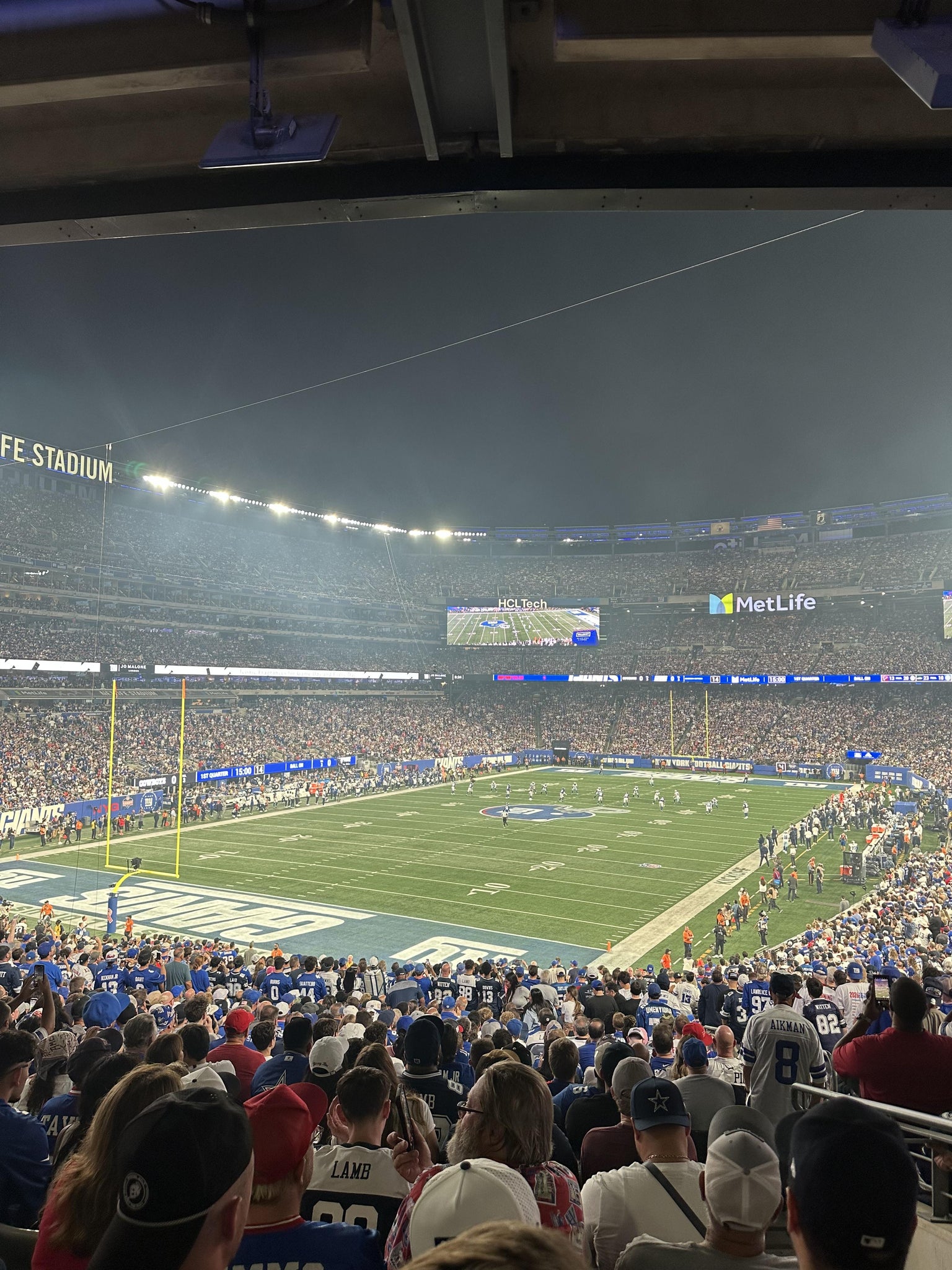 Real Fan View taken from Section 148 at MetLife Stadium by Carissa P