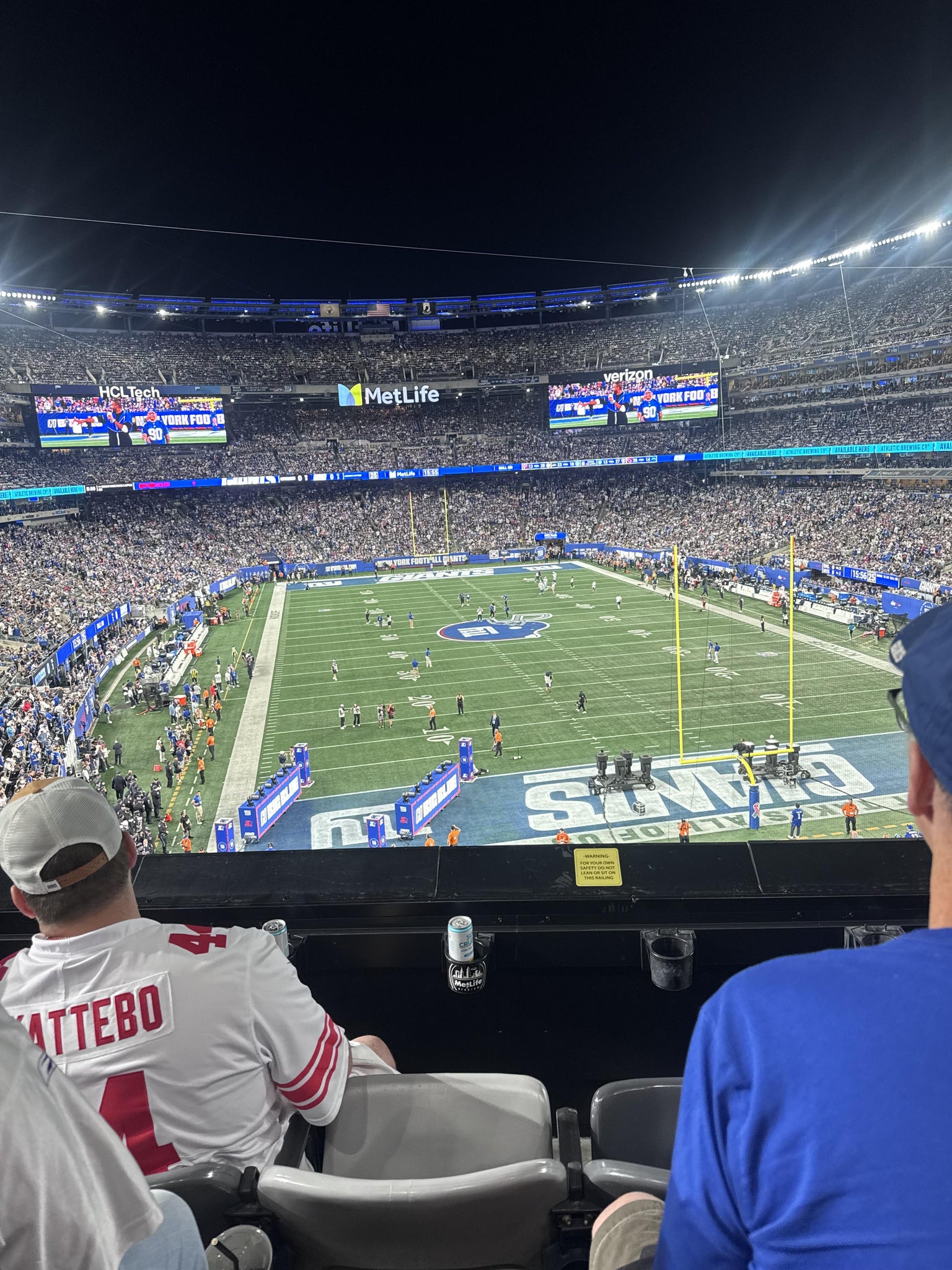Real Fan View taken from Section 203 A at MetLife Stadium by Jeff B