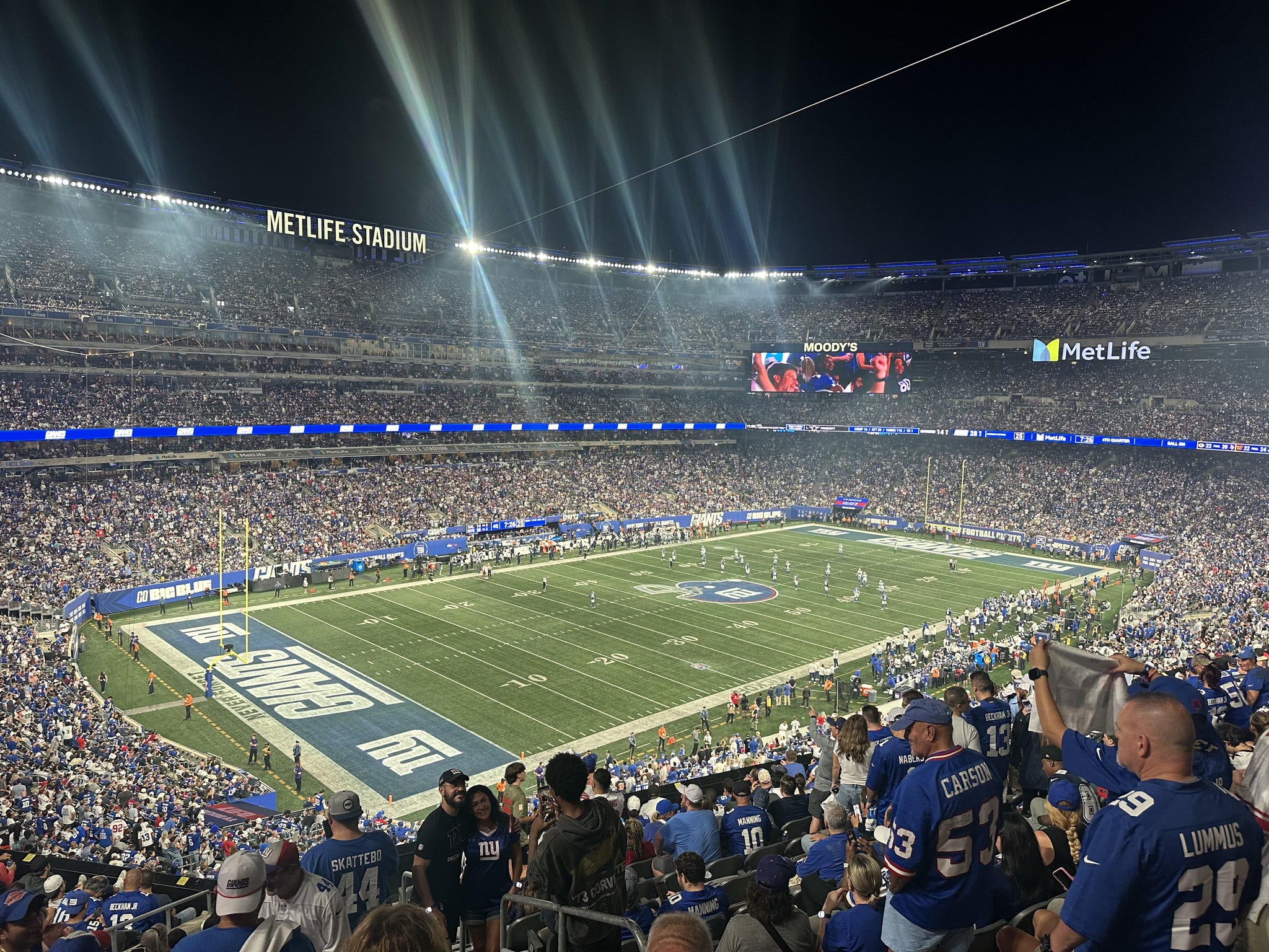 Real Fan View taken from Section 220 C at MetLife Stadium by Daniel H