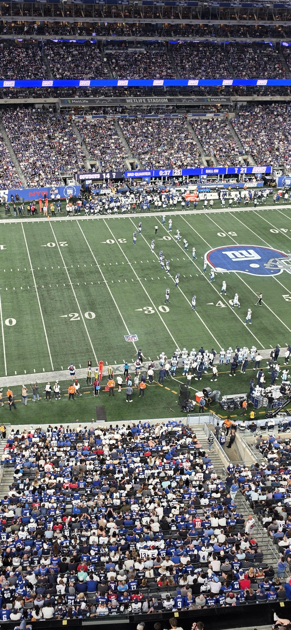 Real Fan View taken from Section 341 at MetLife Stadium by David B