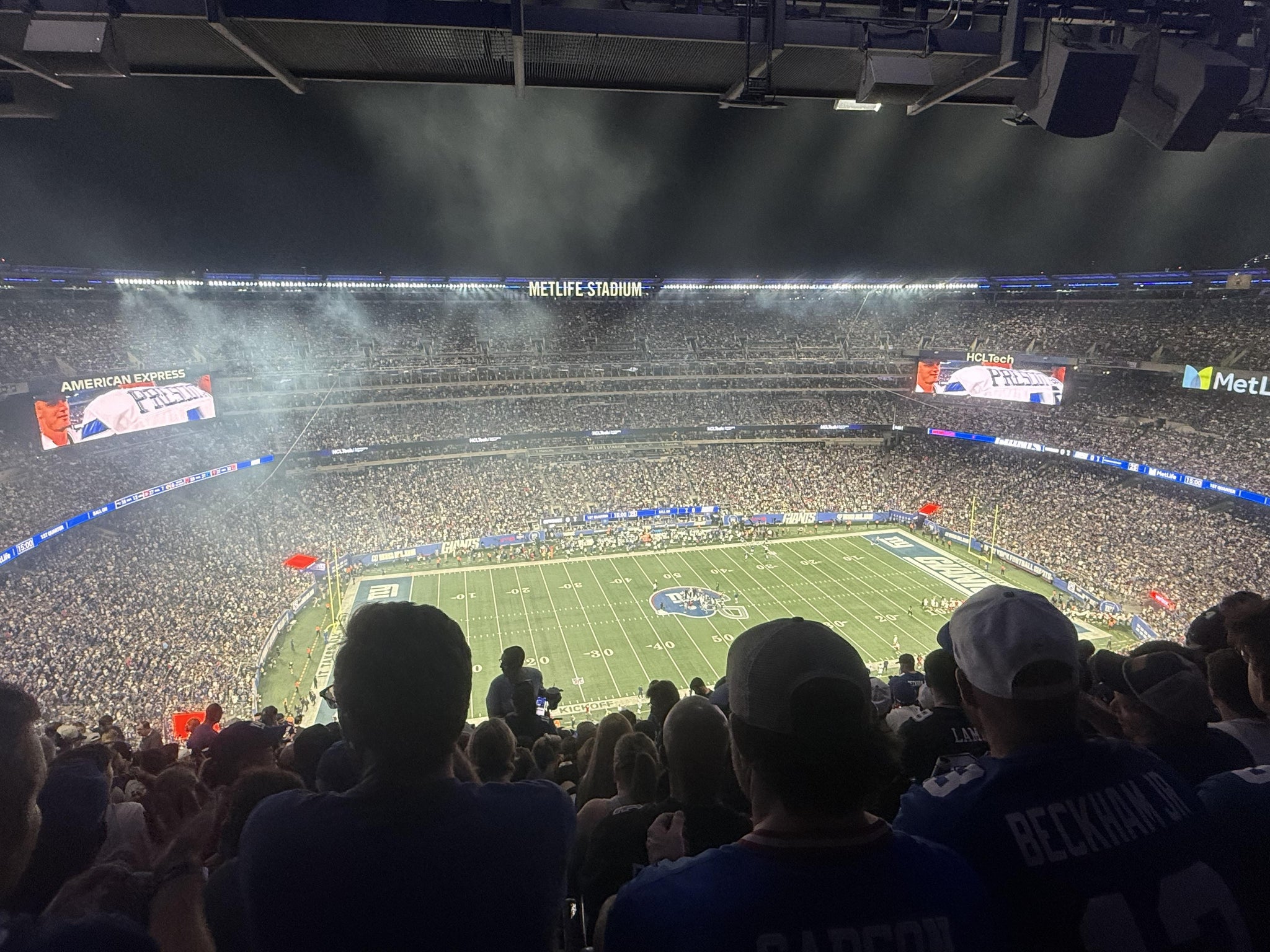 Real Fan View taken from Section 341 at MetLife Stadium by Samantha lowe