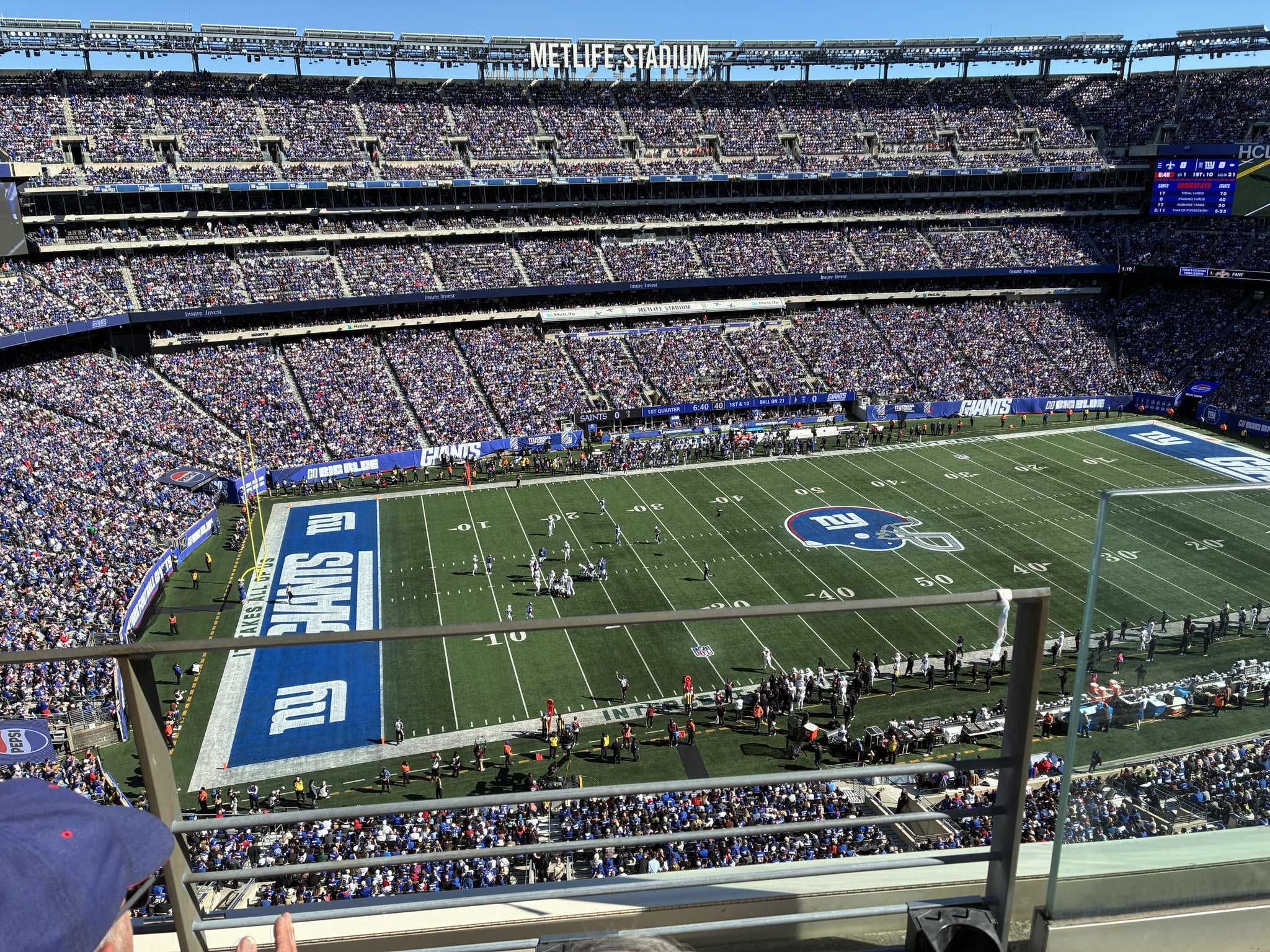 Real Fan View taken from Section 342 at MetLife Stadium by Keir L