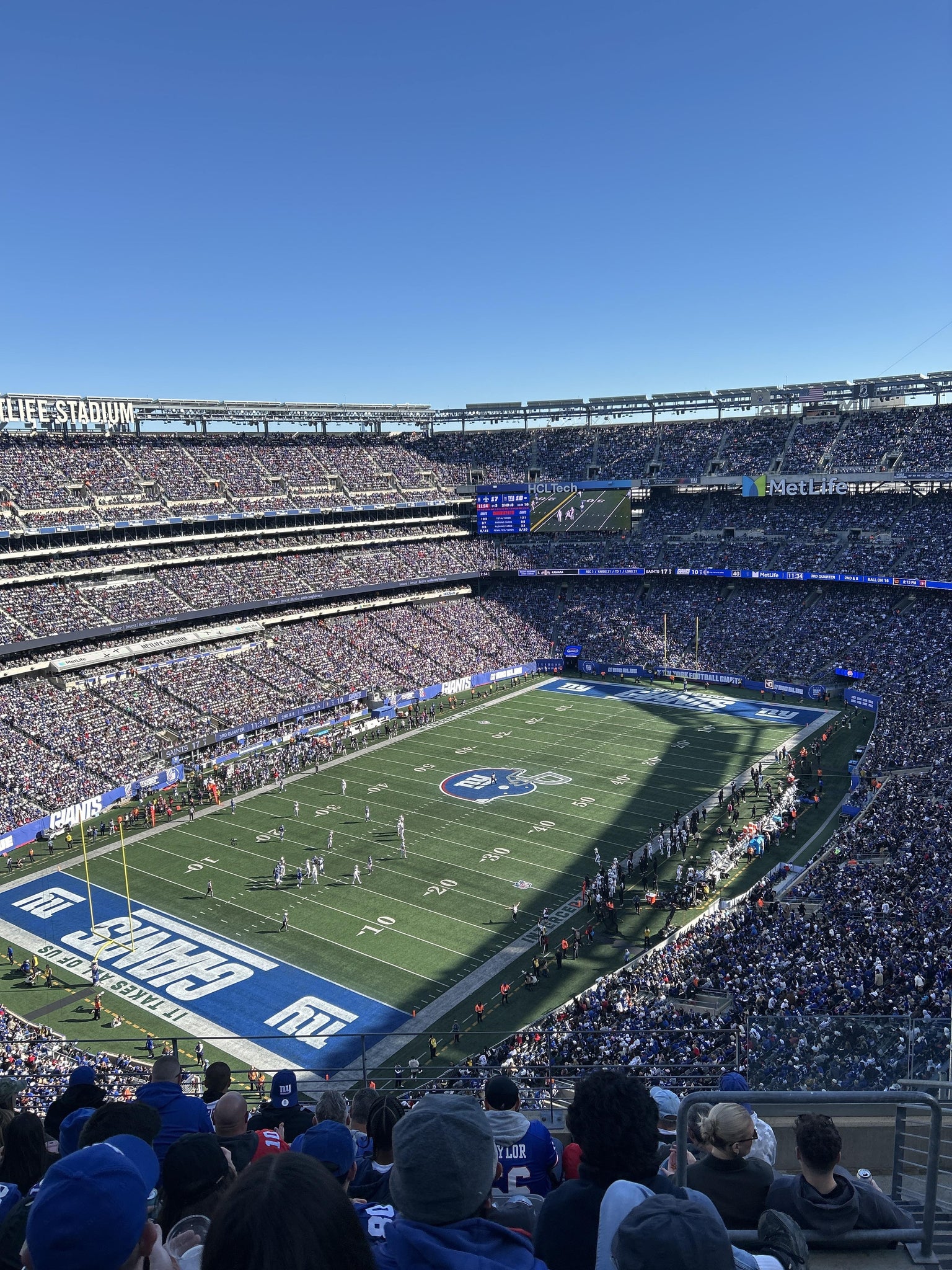 Real Fan View taken from Section 346 at MetLife Stadium by Jose M