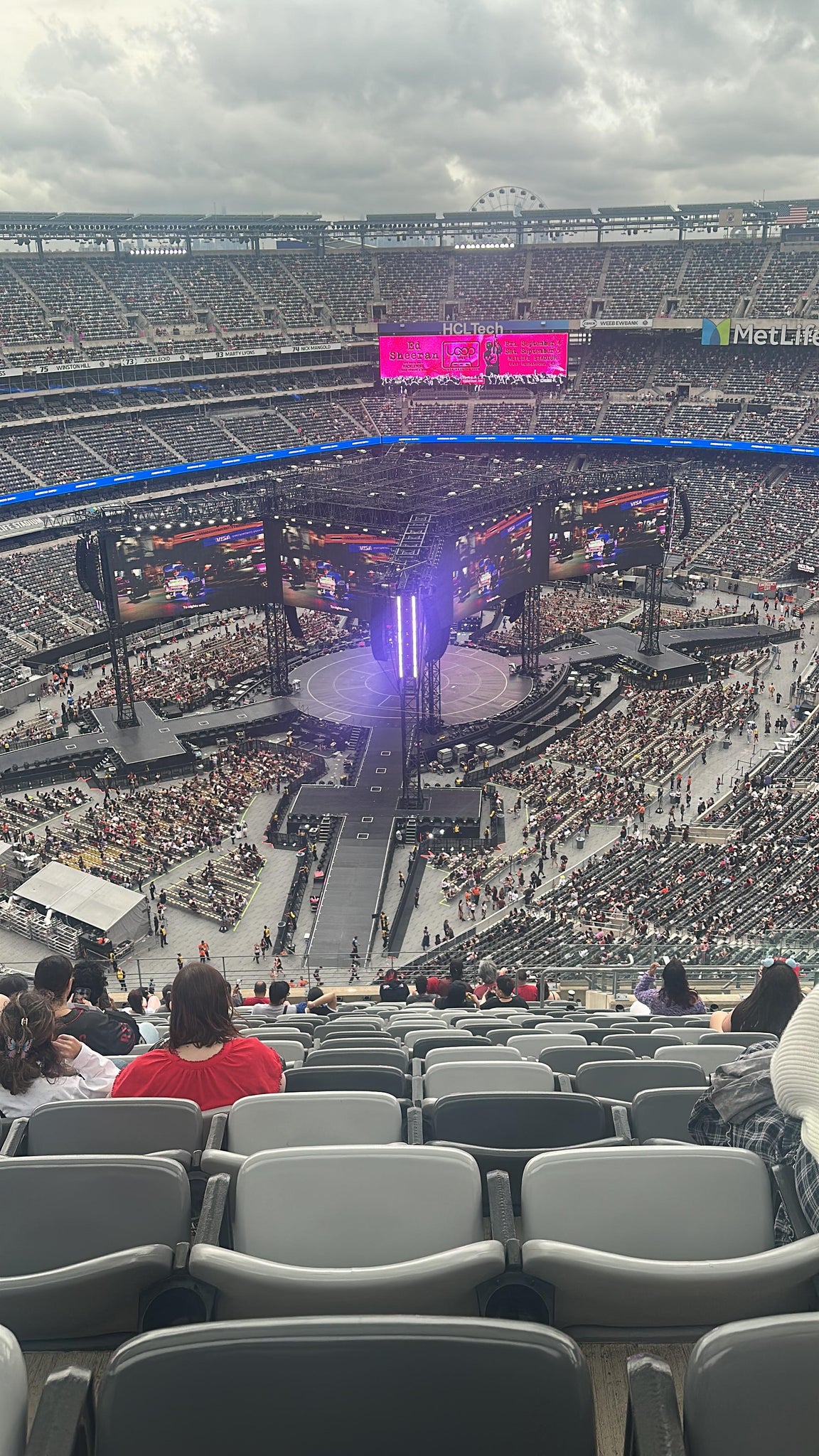 Real Fan View taken from Section 346 at MetLife Stadium by Lina P