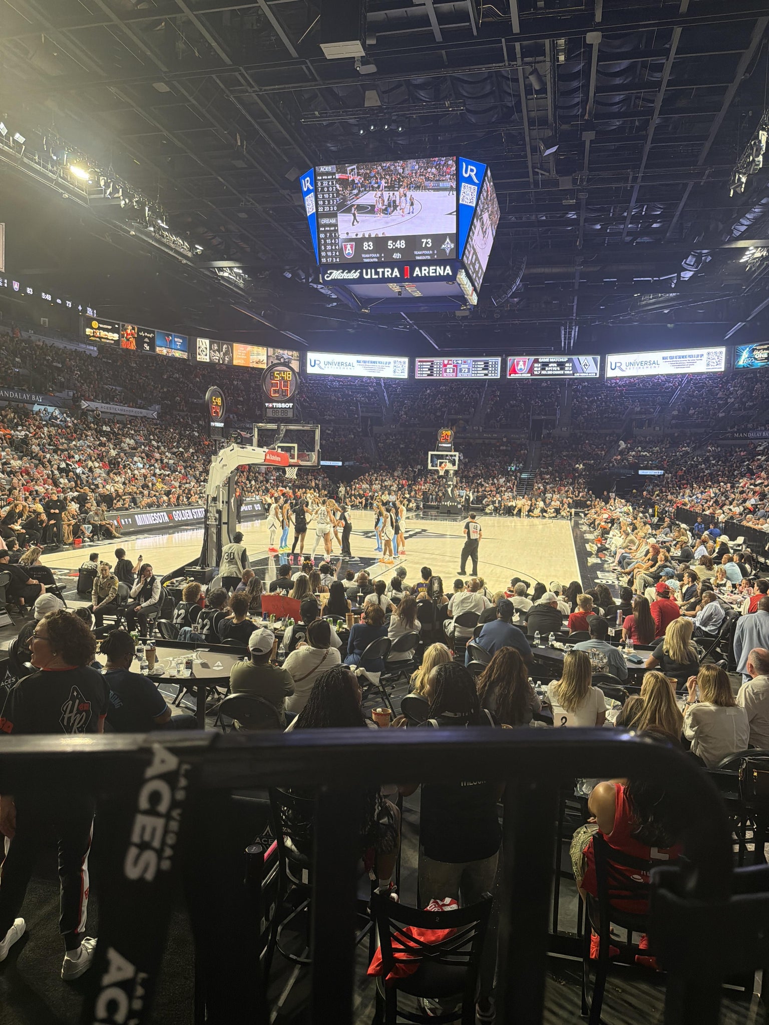 Real Fan View taken from Section 101 at Michelob ULTRA Arena at Mandalay Bay Resort & Casino by Sharletta M
