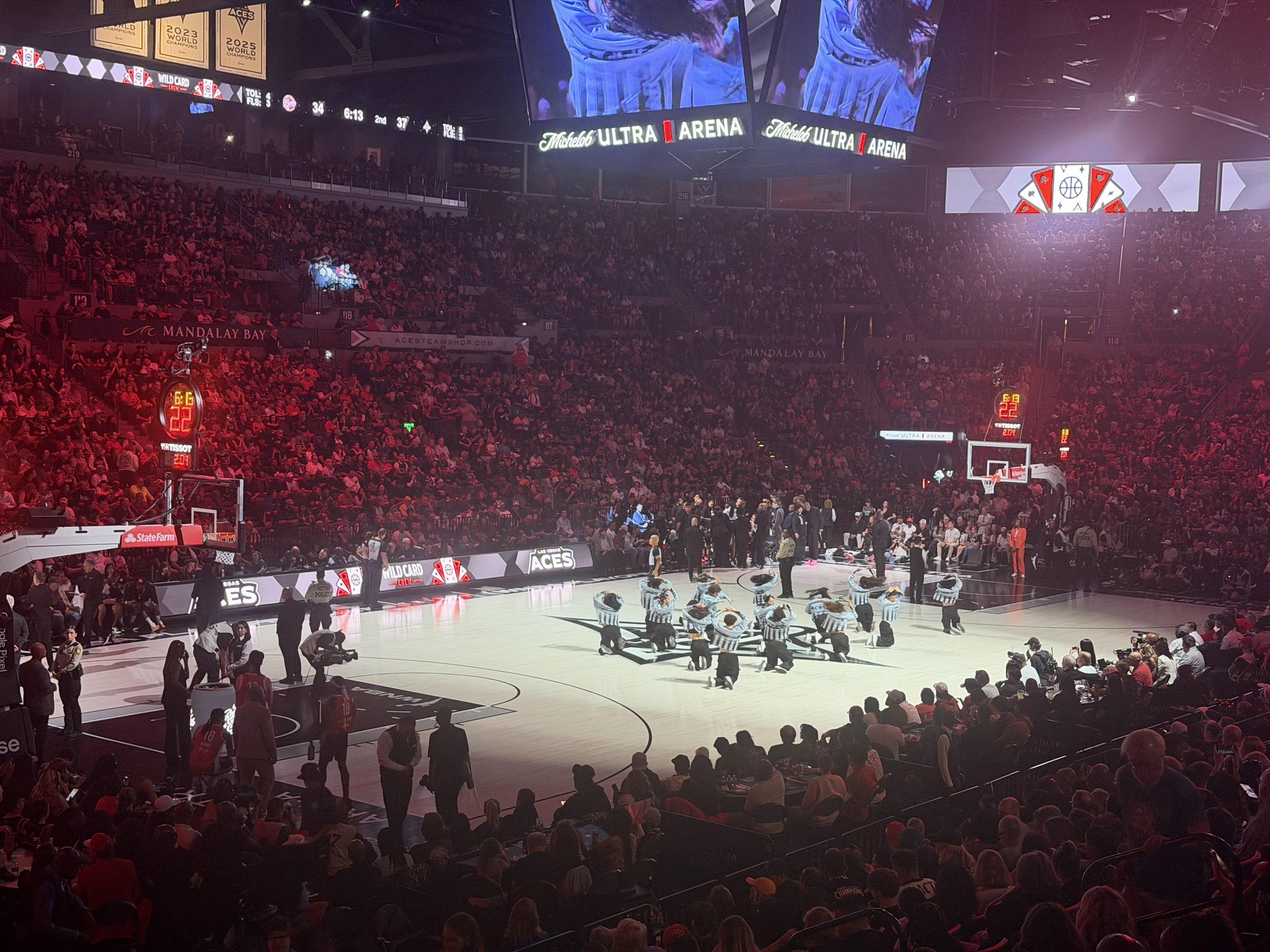 Real Fan View taken from Section 103 at Michelob ULTRA Arena at Mandalay Bay Resort & Casino by Tristian J