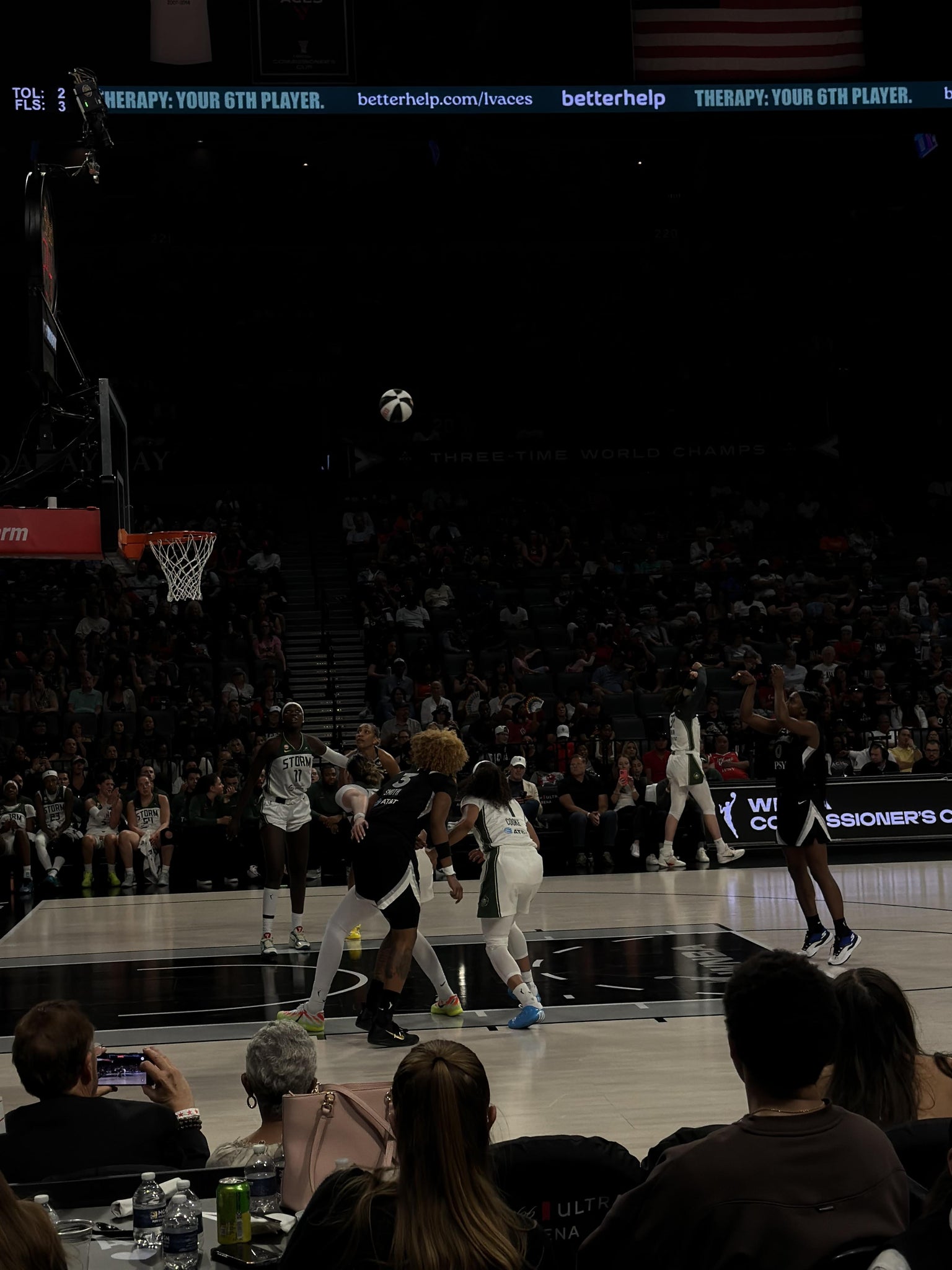 Real Fan View taken from Section 105 at Michelob ULTRA Arena at Mandalay Bay Resort & Casino by Irving R