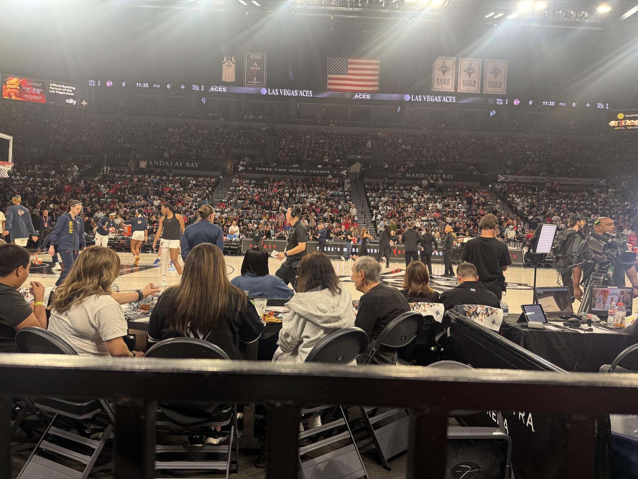 Real Fan View taken from Section 106 at Michelob ULTRA Arena at Mandalay Bay Resort & Casino by Chris B
