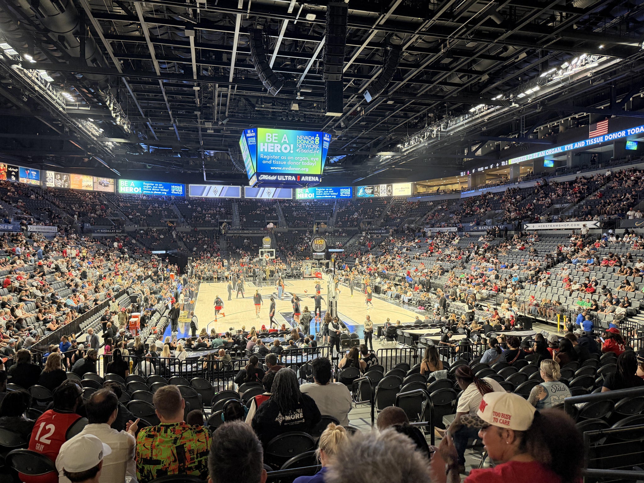 Real Fan View taken from Section 125 at Michelob ULTRA Arena at Mandalay Bay Resort & Casino by Sharletta M