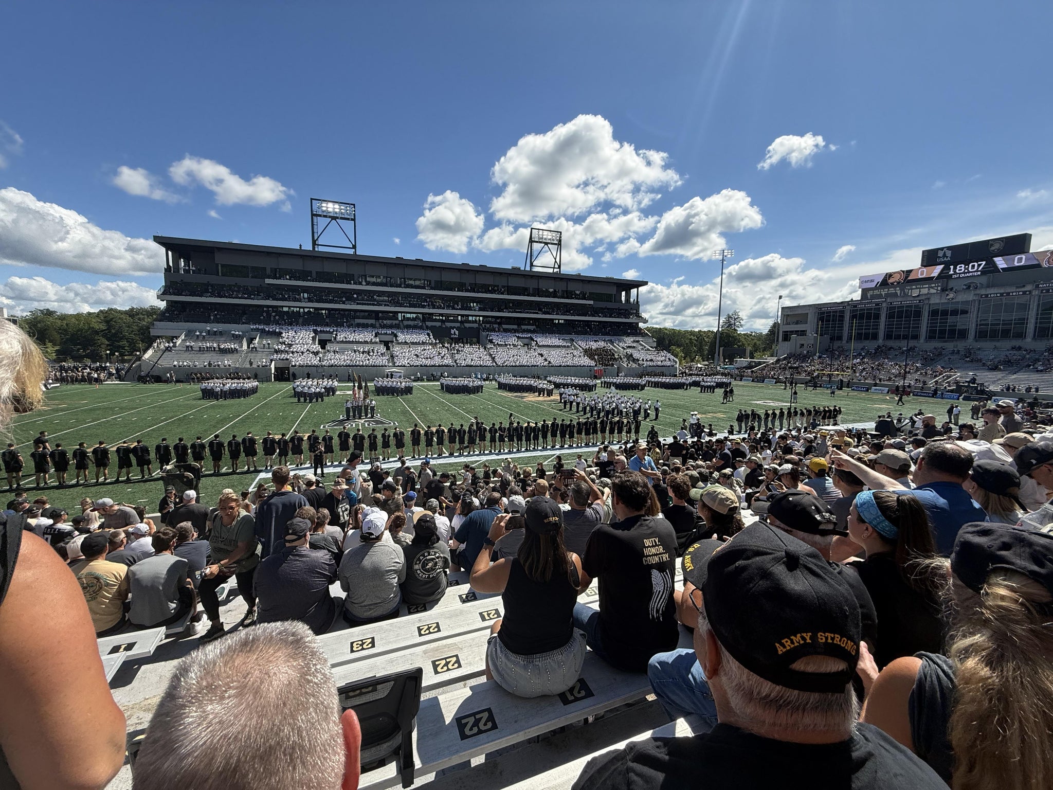 Real Fan View taken from Section 124 at Michie Stadium by Chuck N