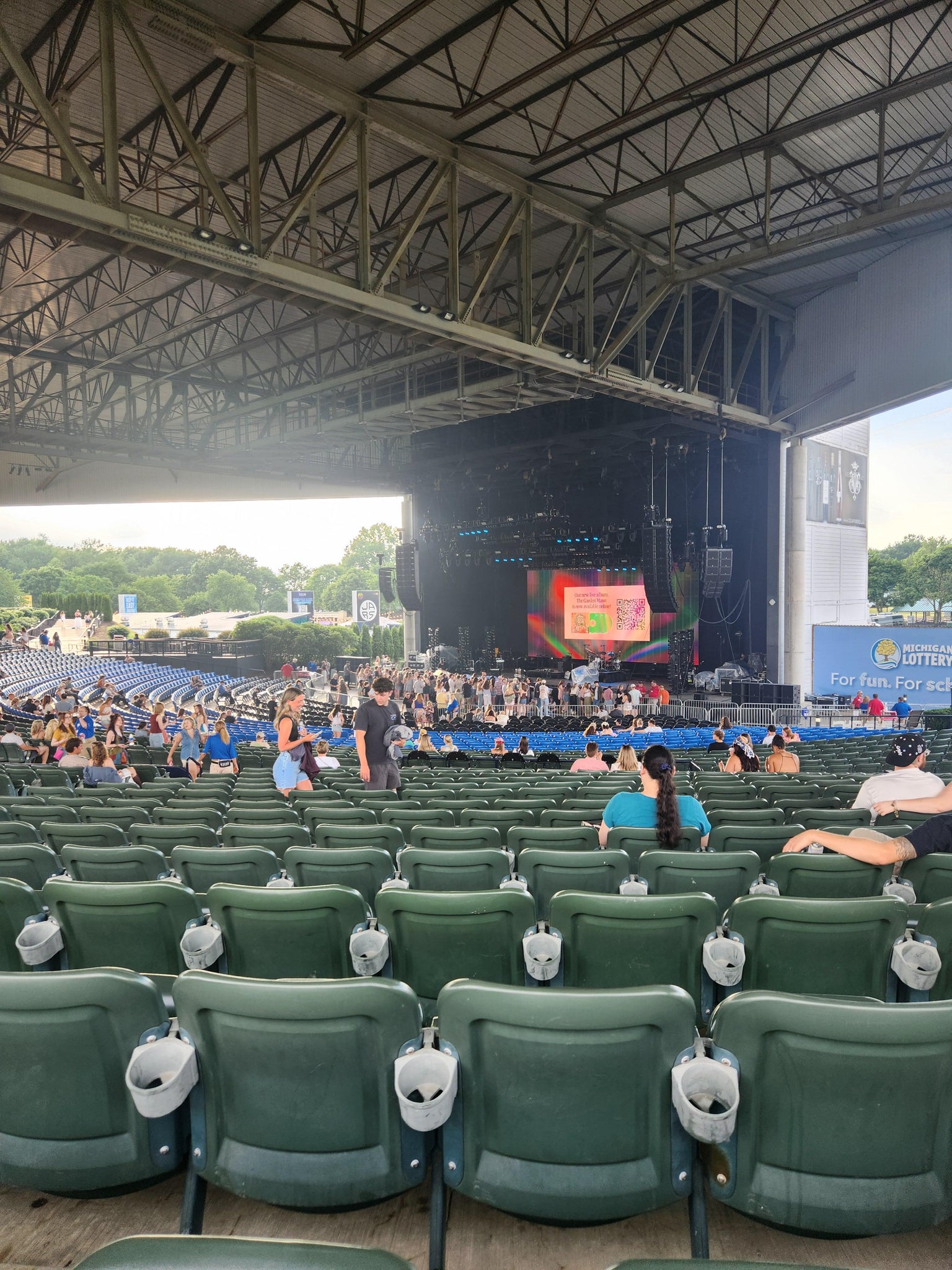 Real Fan View taken from Mezzanine 400 C at Michigan Lottery Amphitheatre at Freedom Hill by Kelly W