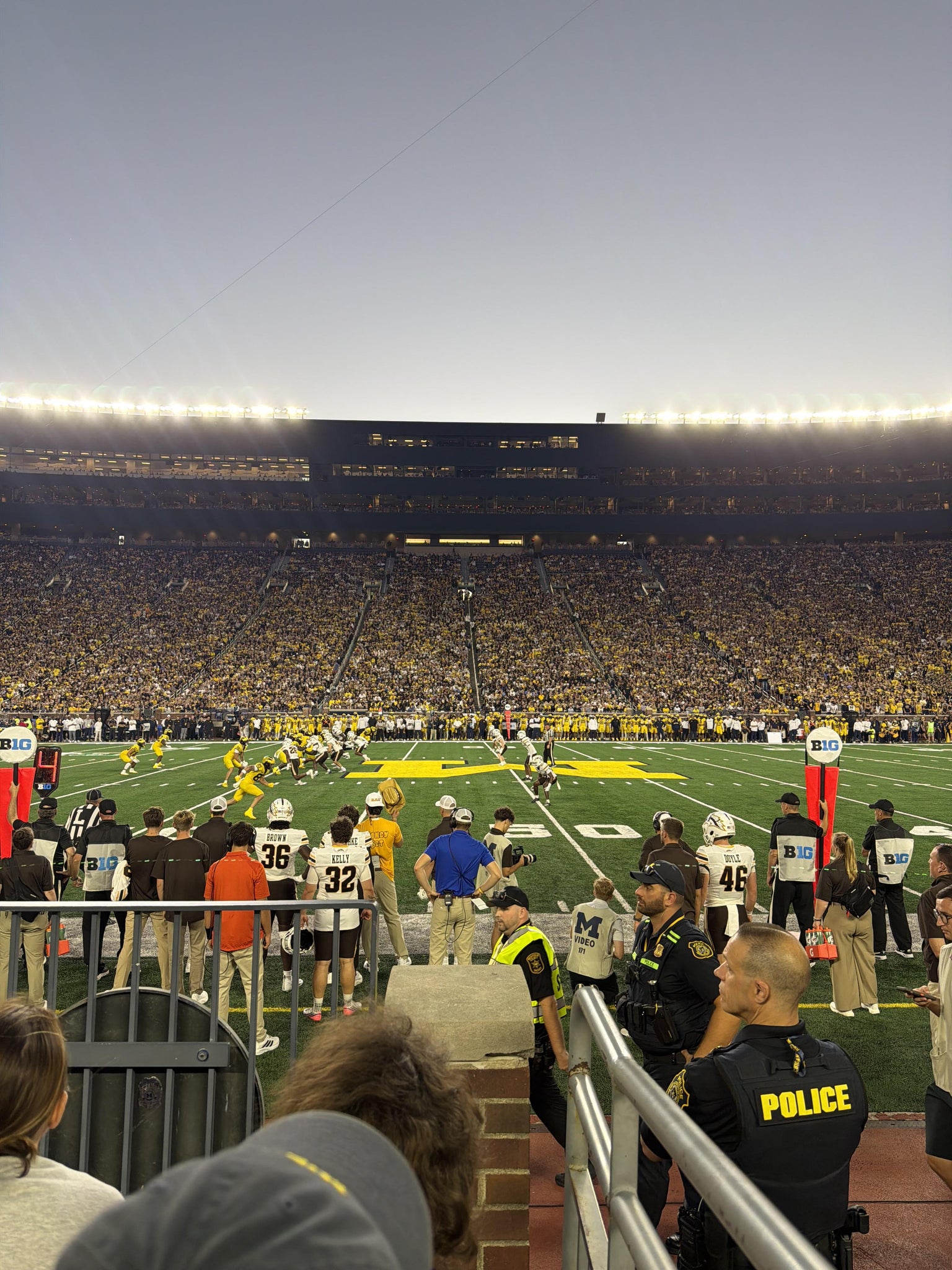 Real Fan View taken from Section 1 at Michigan Stadium by Anonymous User