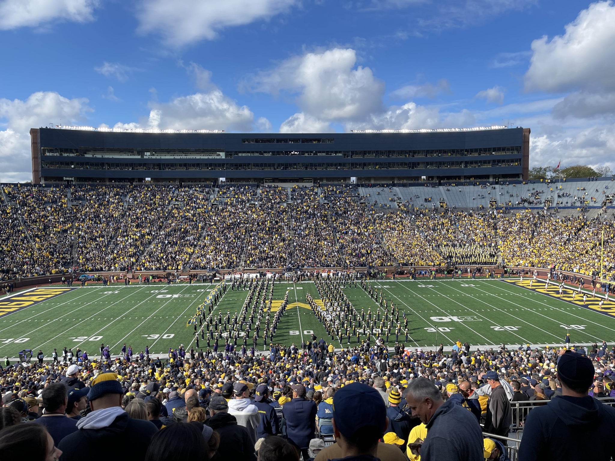 Real Fan View taken from Section 1 at Michigan Stadium by Scott K