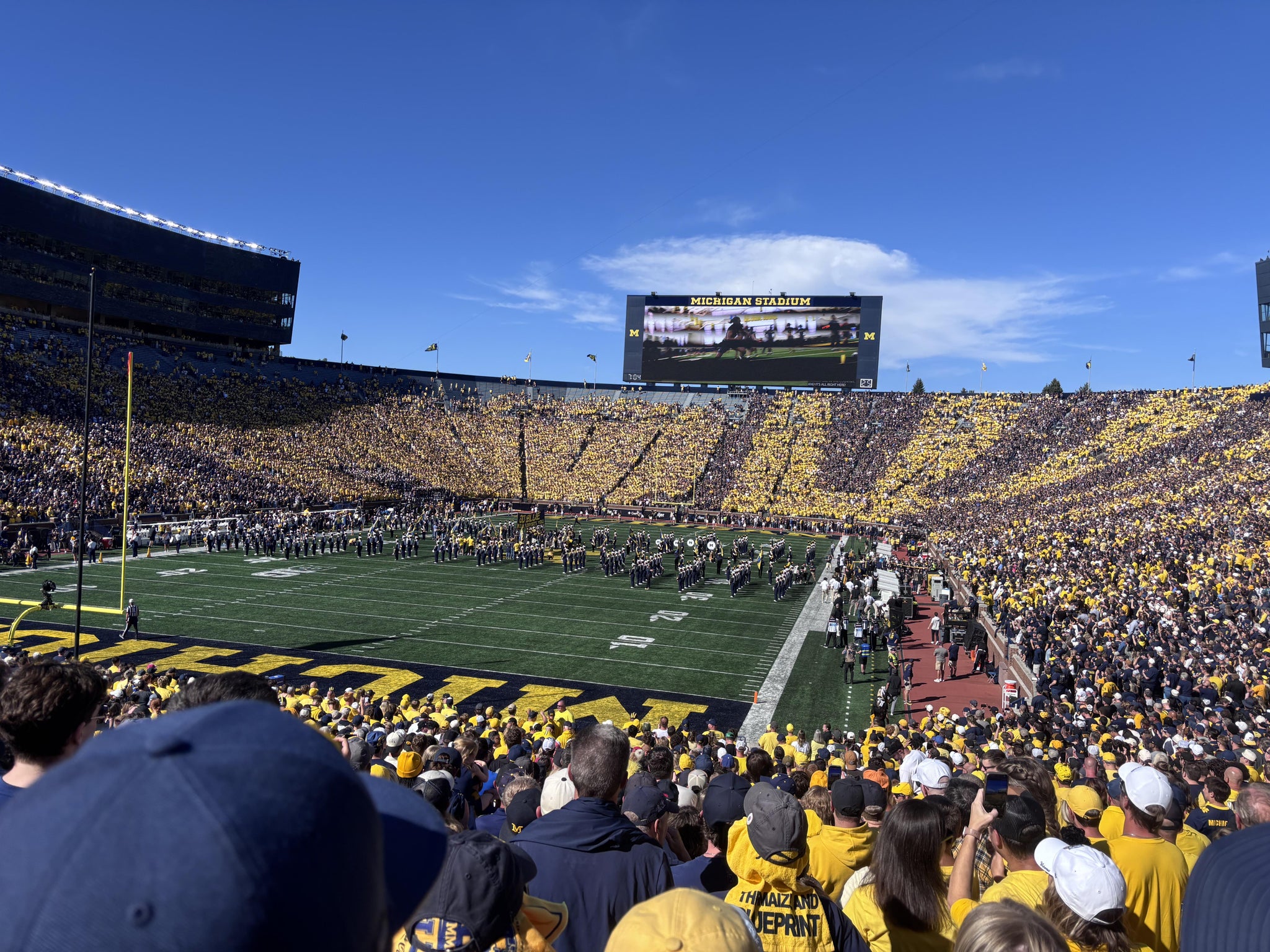 Real Fan View taken from Section 10 at Michigan Stadium by Kishwar M