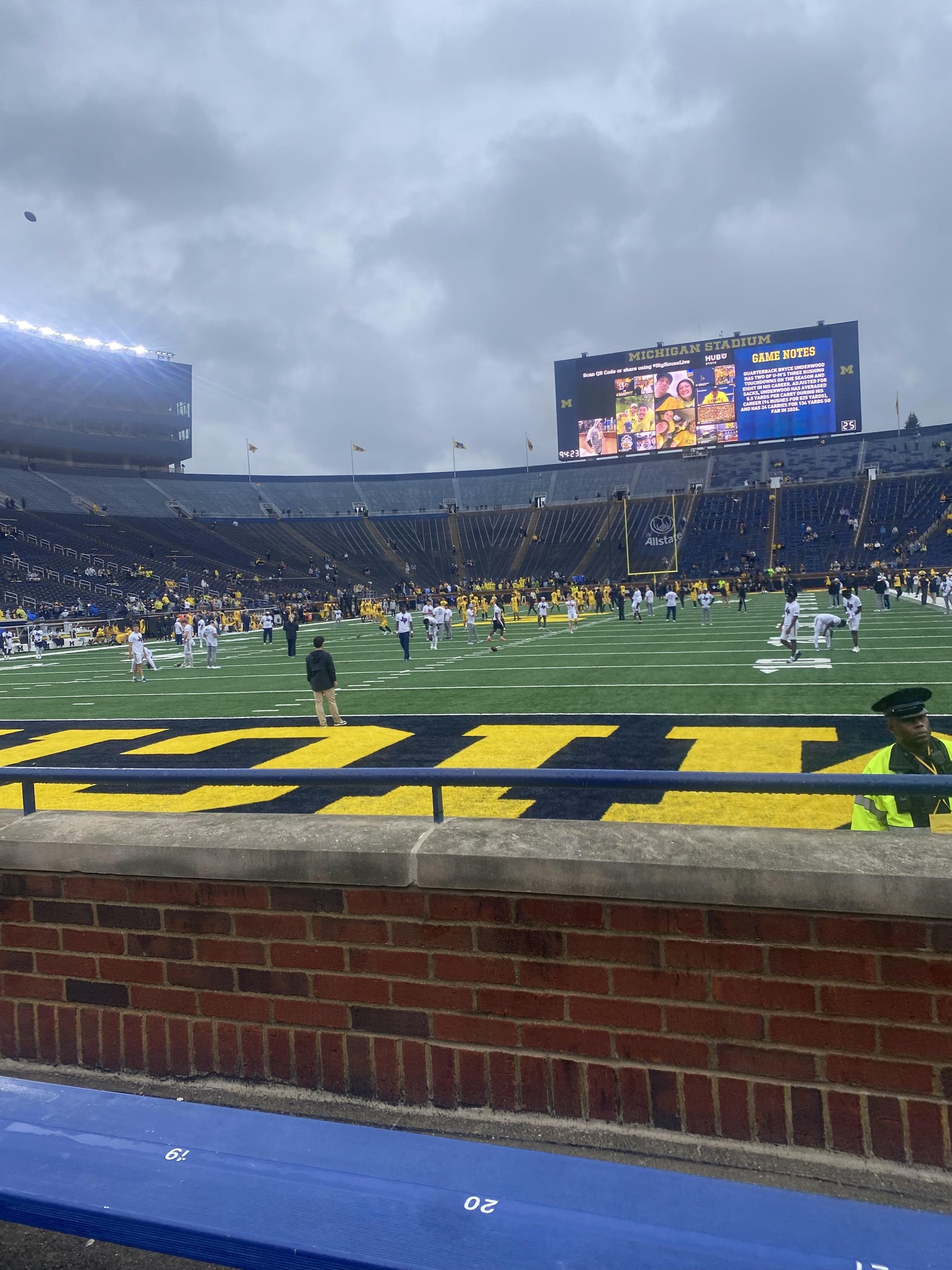 Real Fan View taken from Section 11 at Michigan Stadium by Andrew G