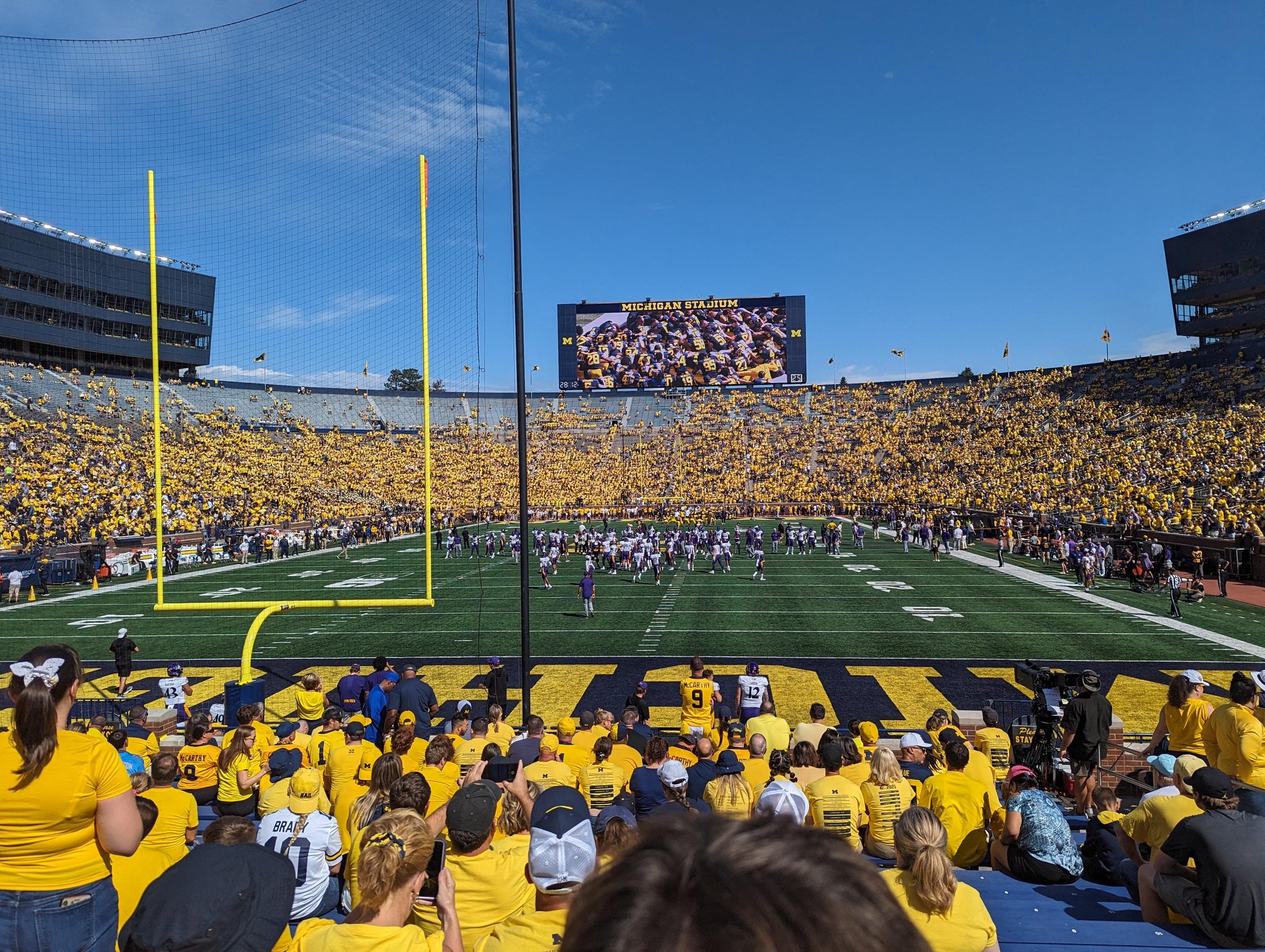 Real Fan View taken from Section 11 at Michigan Stadium by Dustin M