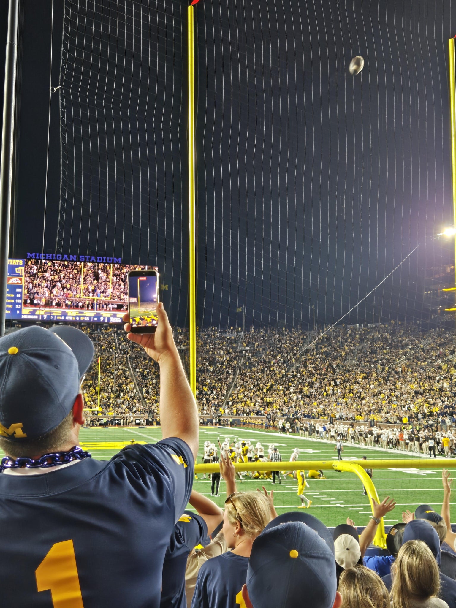 Real Fan View taken from Section 12 at Michigan Stadium by Julie N
