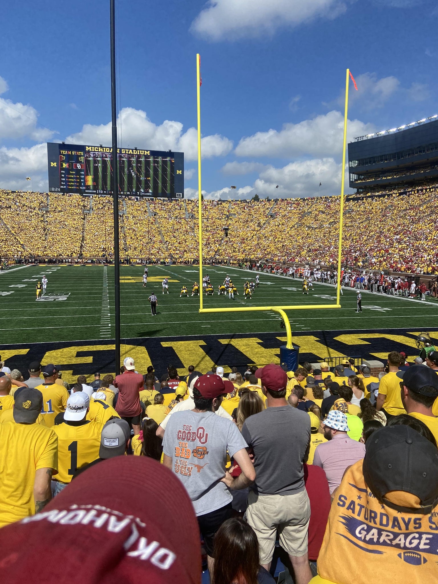 Real Fan View taken from Section 13 at Michigan Stadium by Stephen W