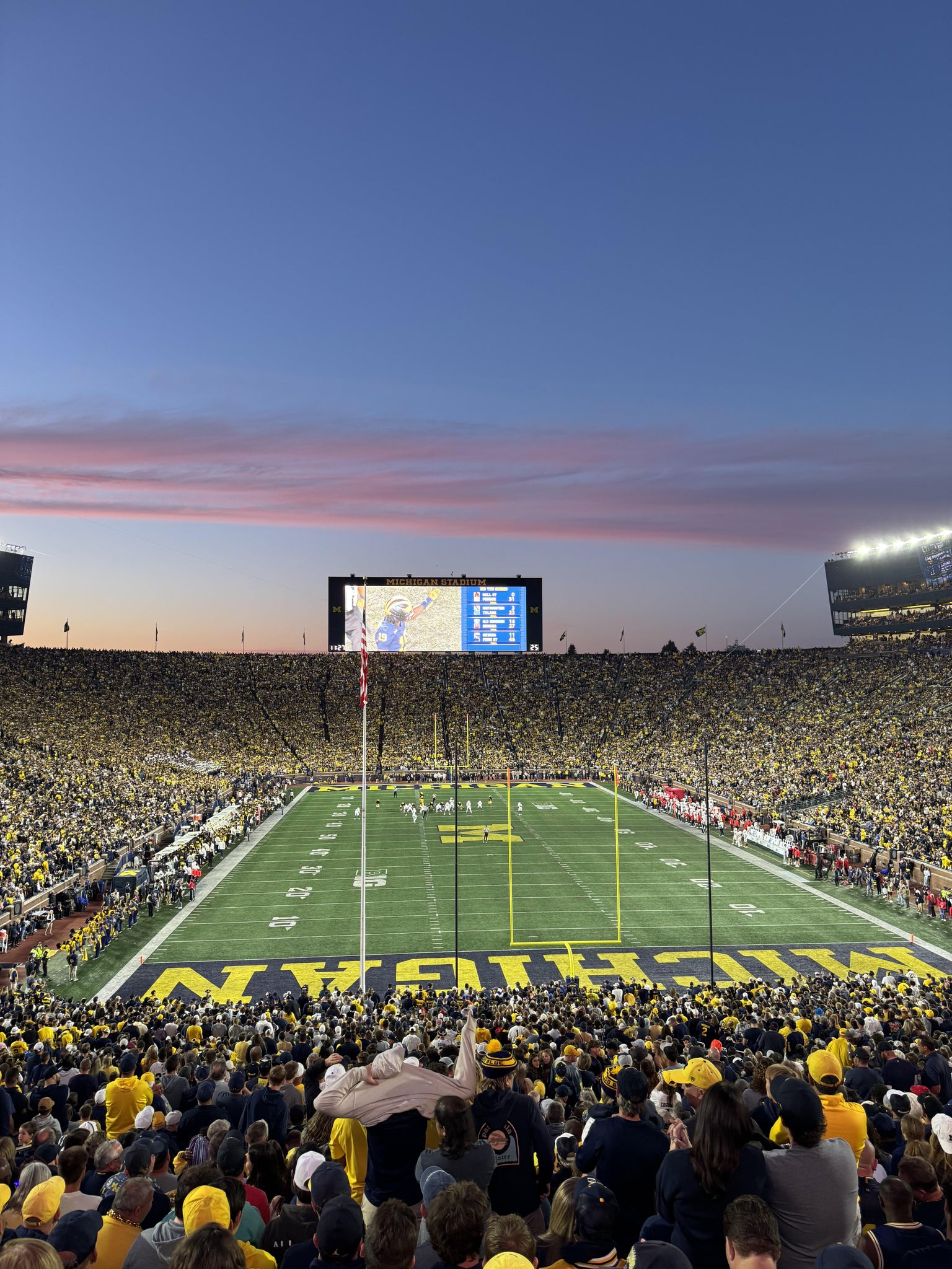 Real Fan View taken from Section 13 at Michigan Stadium by Ian B