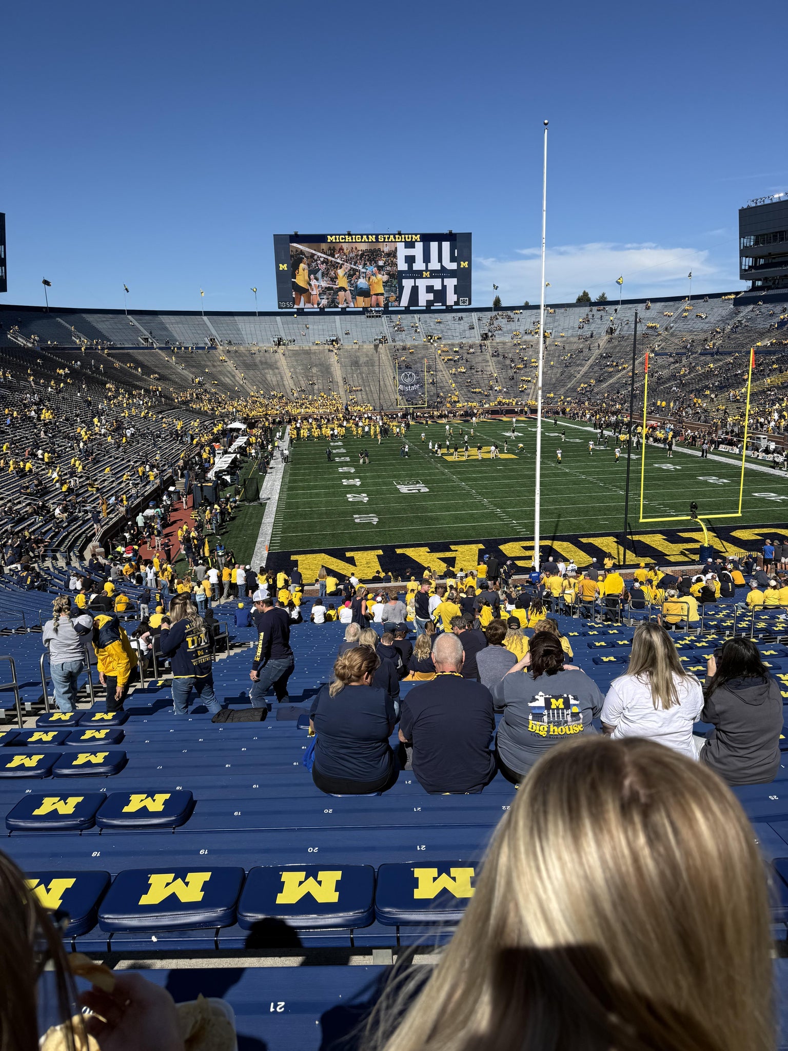 Real Fan View taken from Section 14 at Michigan Stadium by Derec P
