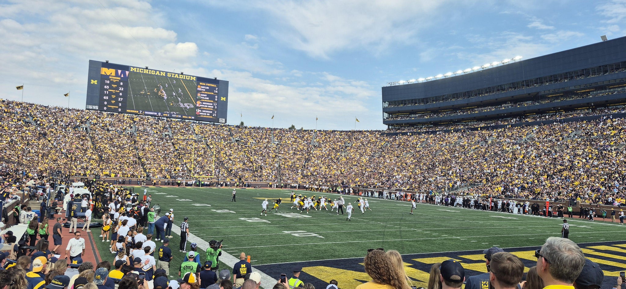 Real Fan View taken from Section 15 at Michigan Stadium by Paul F