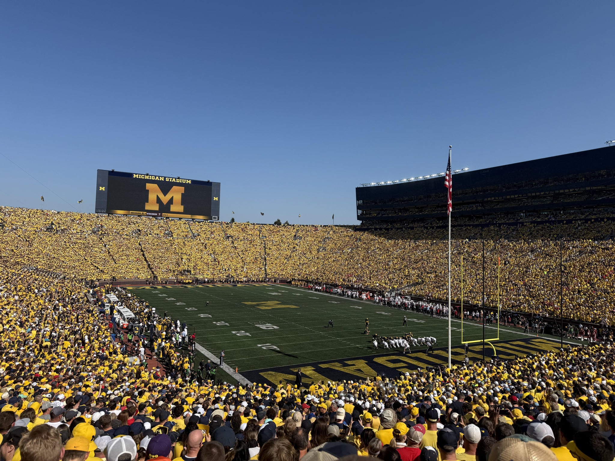 Real Fan View taken from Section 15 at Michigan Stadium by Nishanth R